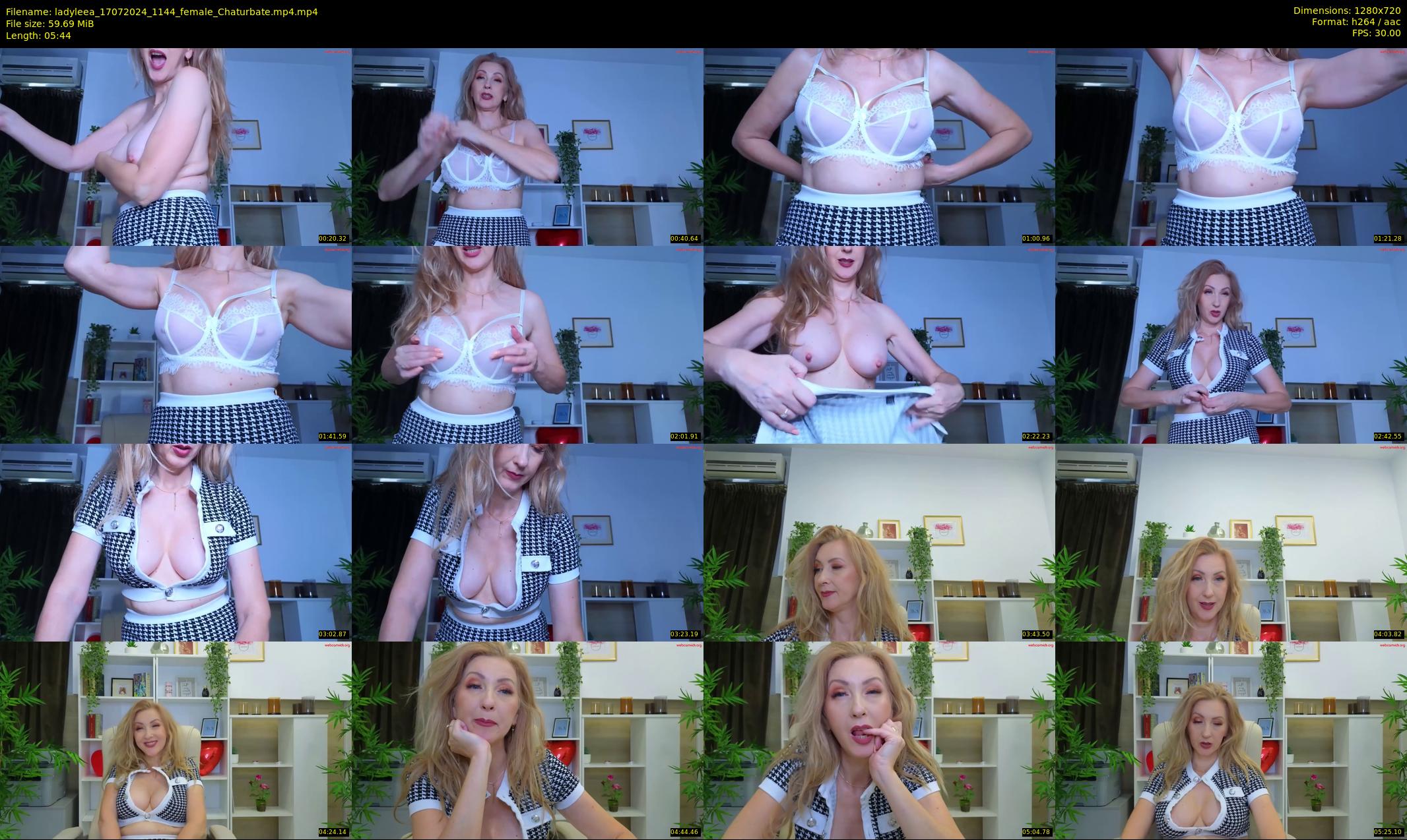 ladyleea — 6 minute Chaturbate female cam show recording, 720p, Jul 17, 2024