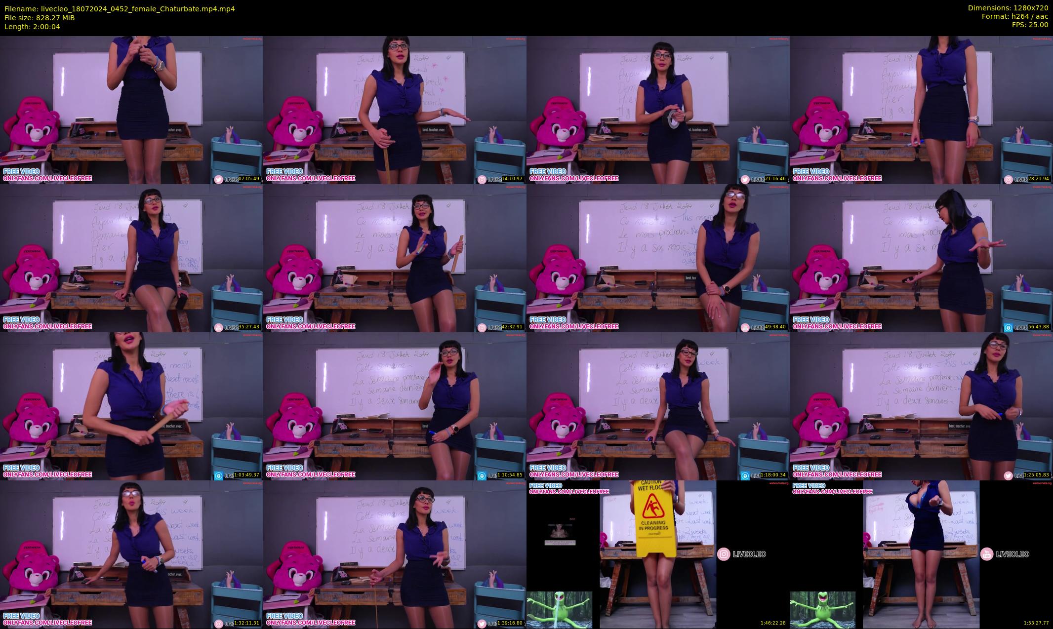 livecleo — 121 minute Chaturbate female cam show recording, 720p, Jul 18, 2024