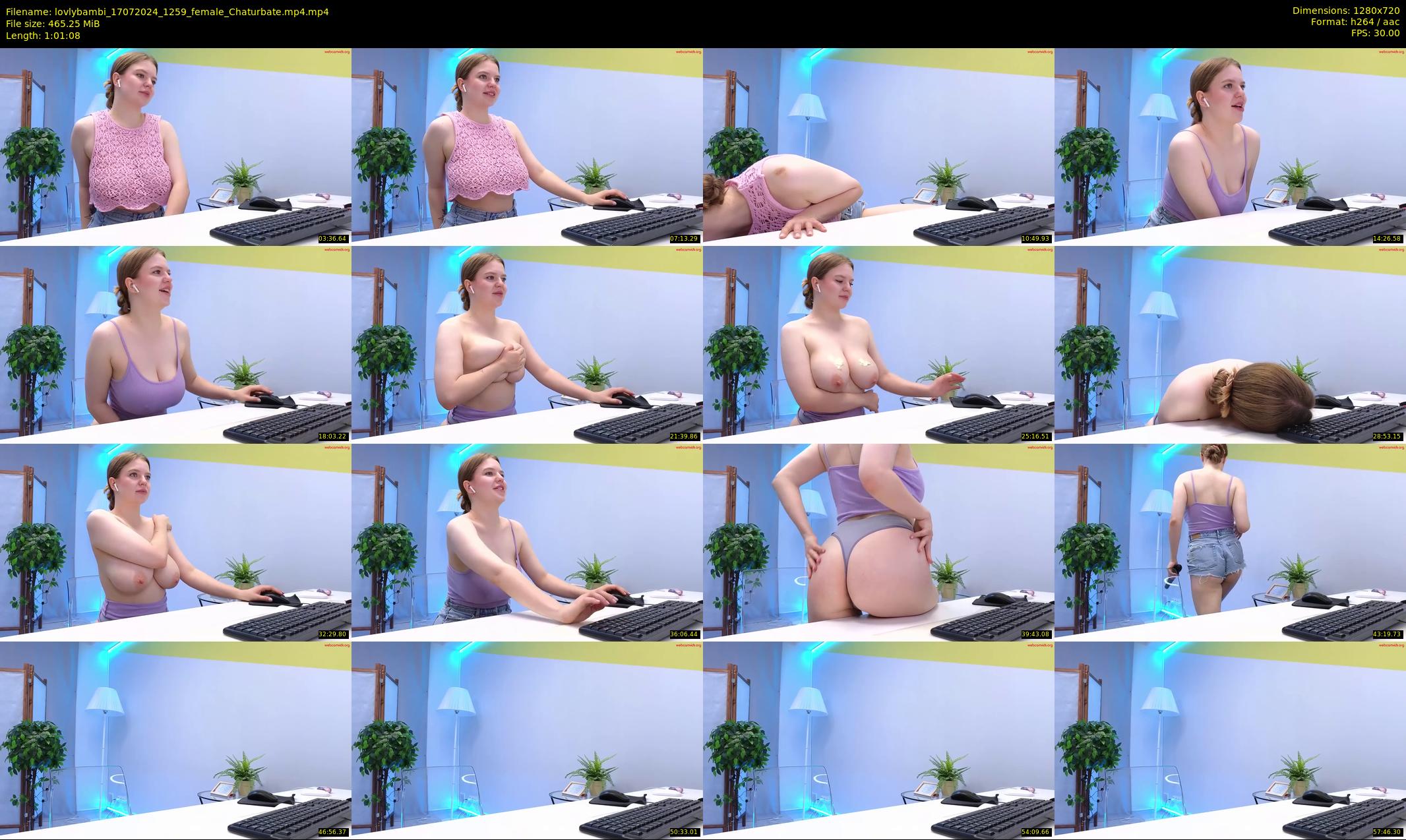 lovlybambi — 62 minute Chaturbate female cam show recording, 720p, Jul 17, 2024
