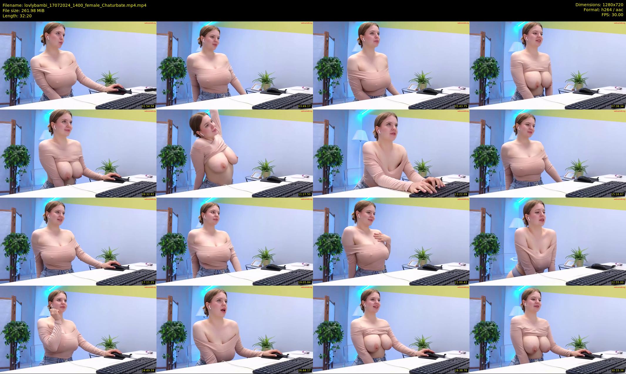 lovlybambi — 33 minute Chaturbate female cam show recording, 720p, Jul 17, 2024