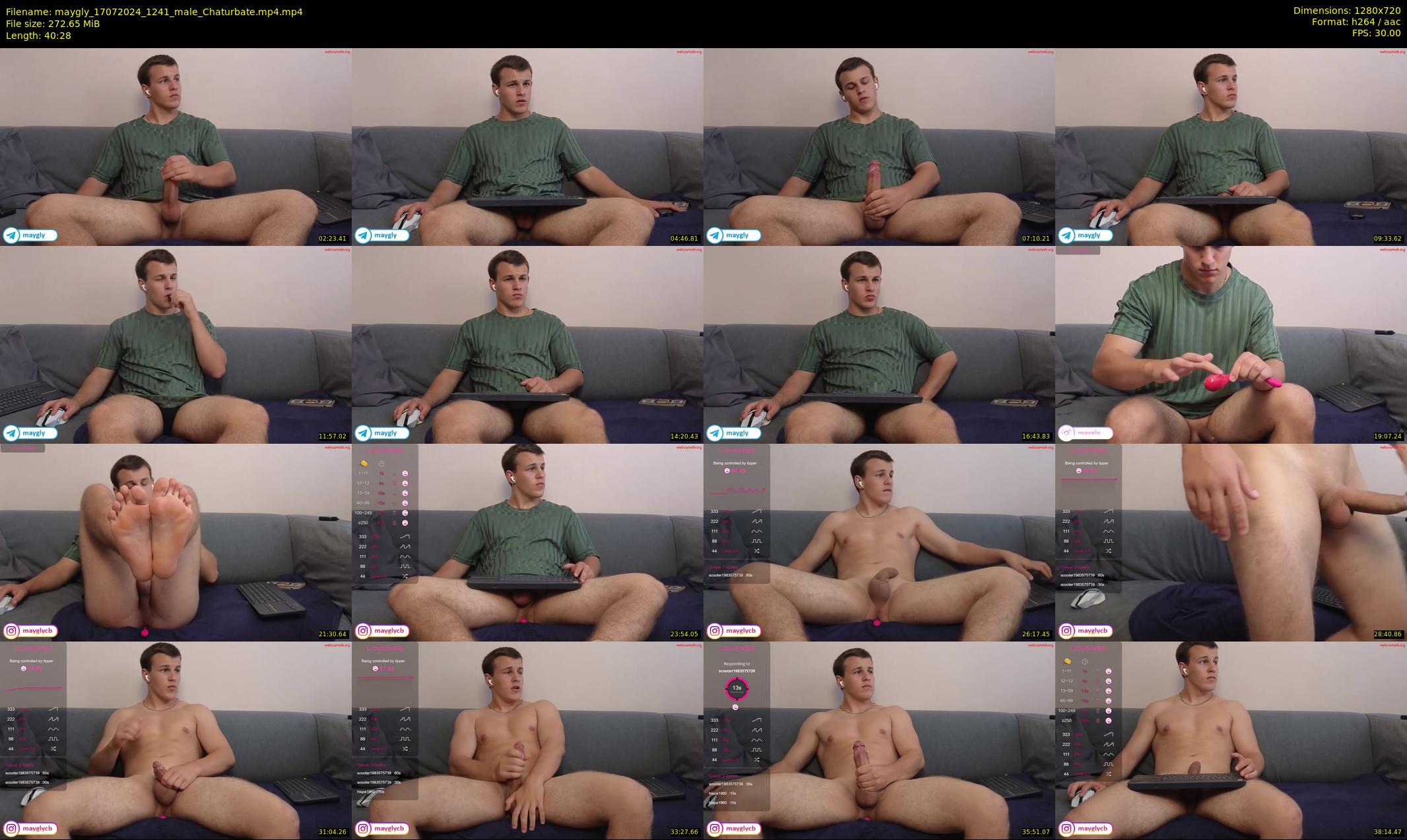 maygly — 41 minute Chaturbate male cam show recording, 720p, Jul 17, 2024