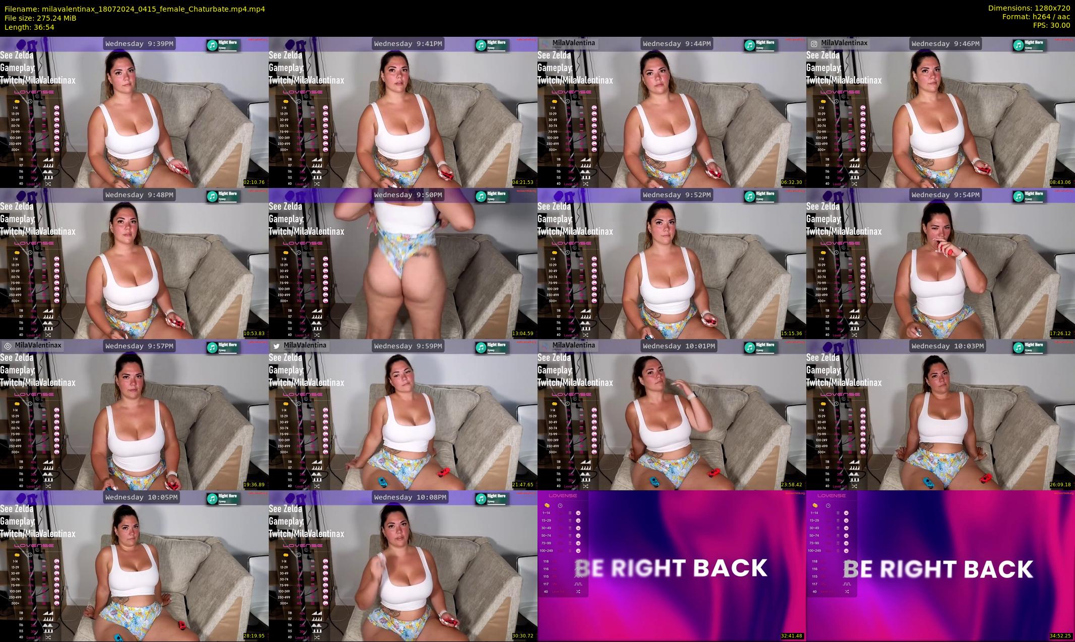 milavalentinax — 37 minute Chaturbate female cam show recording, 720p, Jul 18, 2024
