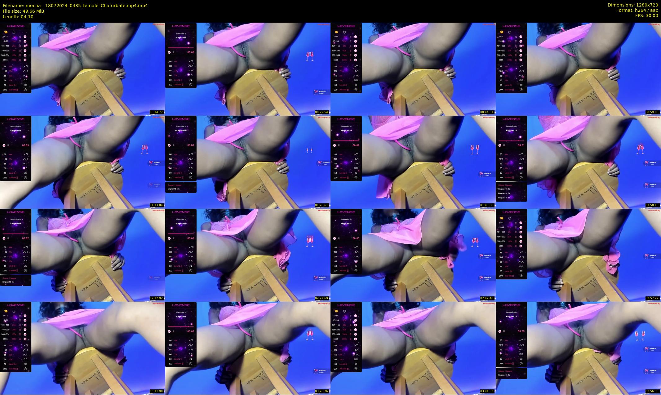 mocha_ — 5 minute Chaturbate female cam show recording, 720p, Jul 18, 2024