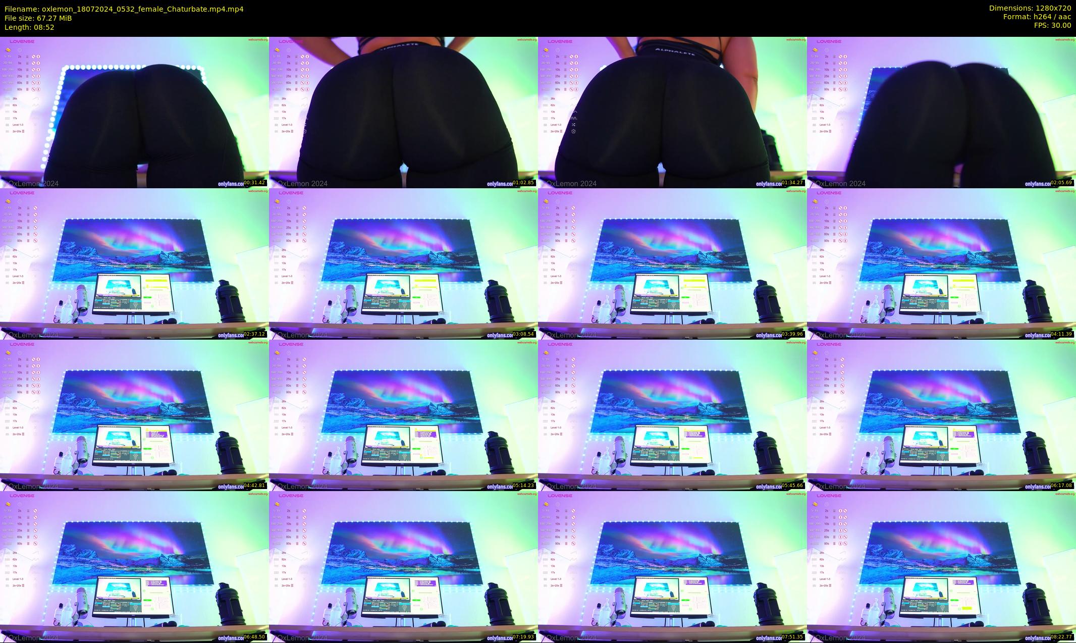 oxlemon — 9 minute Chaturbate female cam show recording, 720p, Jul 18, 2024