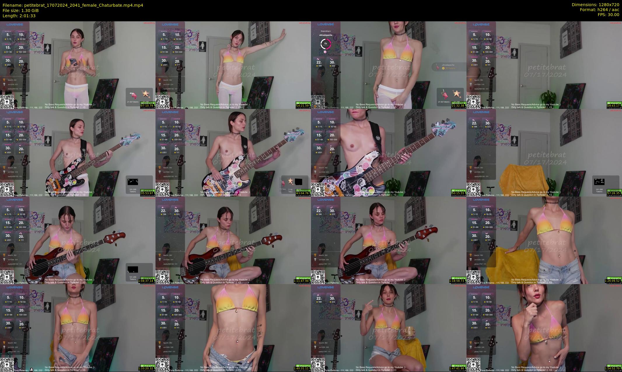 petitebrat — 122 minute Chaturbate female cam show recording, 720p, Jul 17, 2024