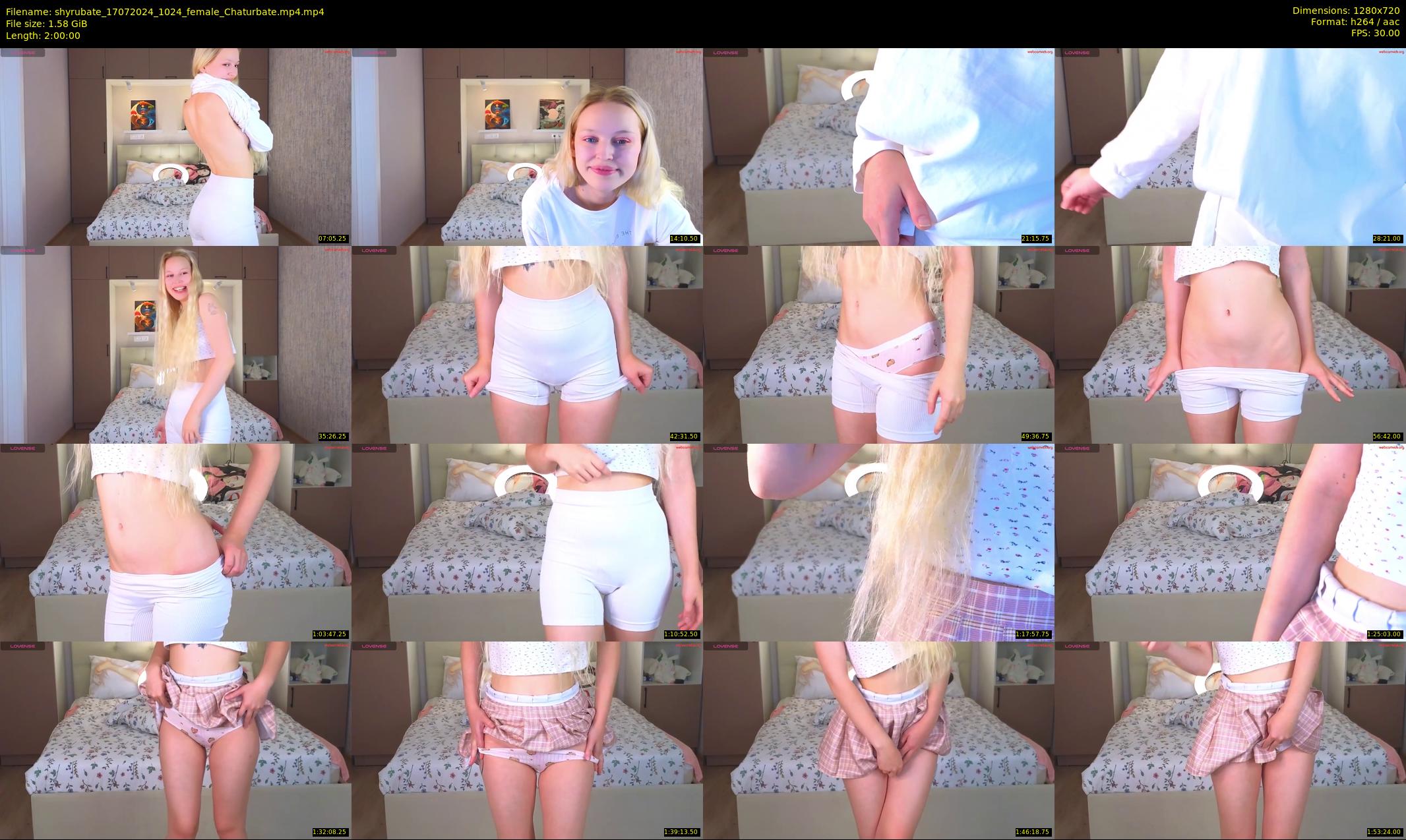 shyrubate — 120 minute Chaturbate female cam show recording, 720p, Jul 17, 2024