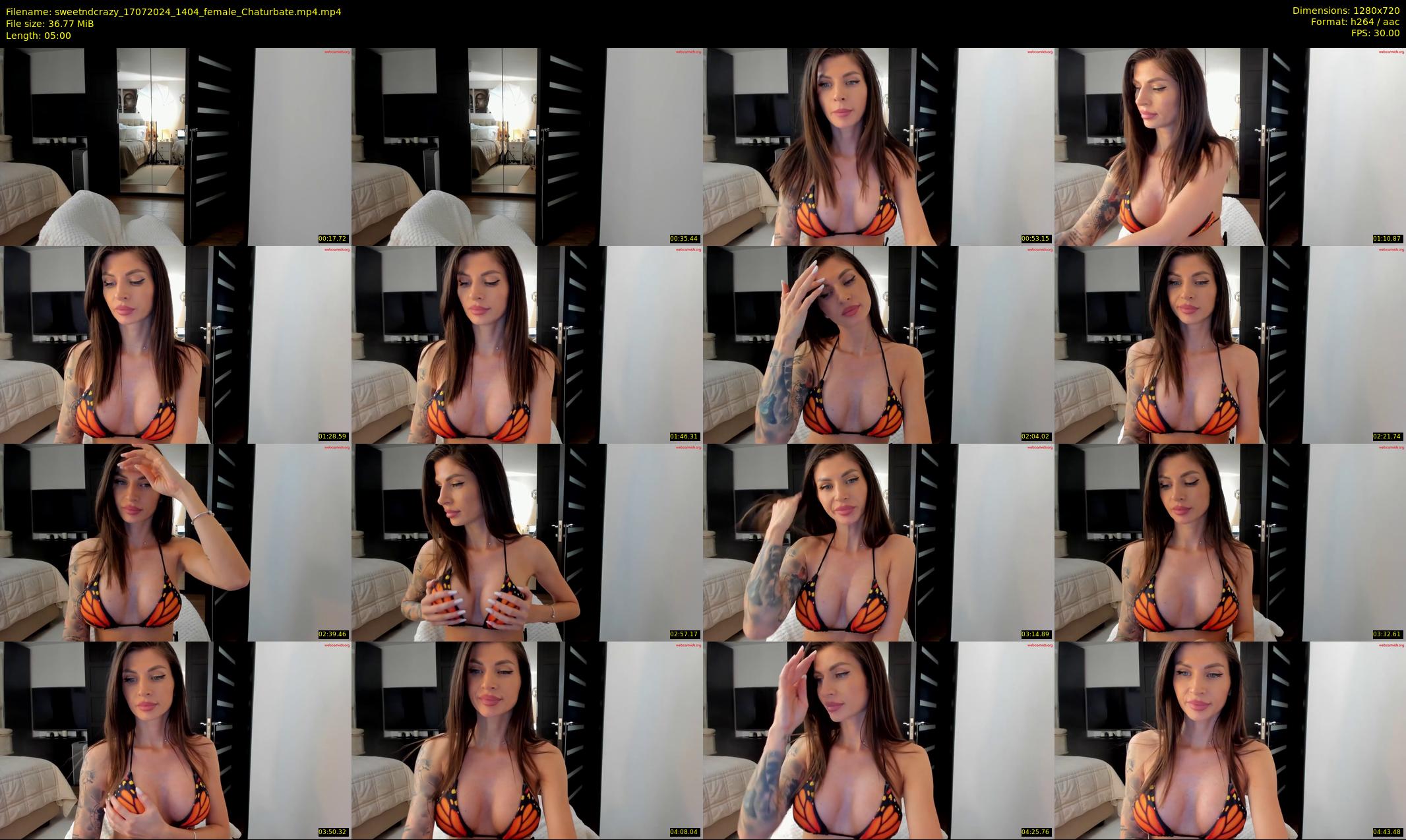 sweetndcrazy — 5 minute Chaturbate female cam show recording, 720p, Jul 17, 2024