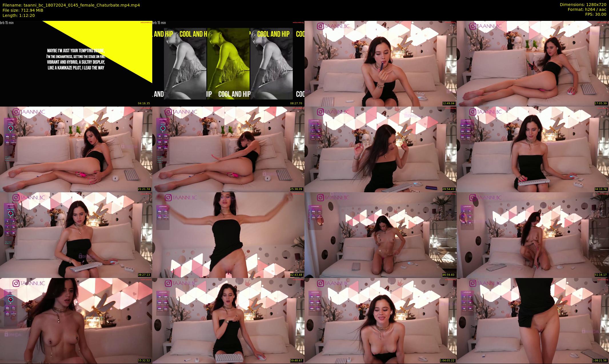 taanni_bc — 73 minute Chaturbate female cam show recording, 720p, Jul 18, 2024