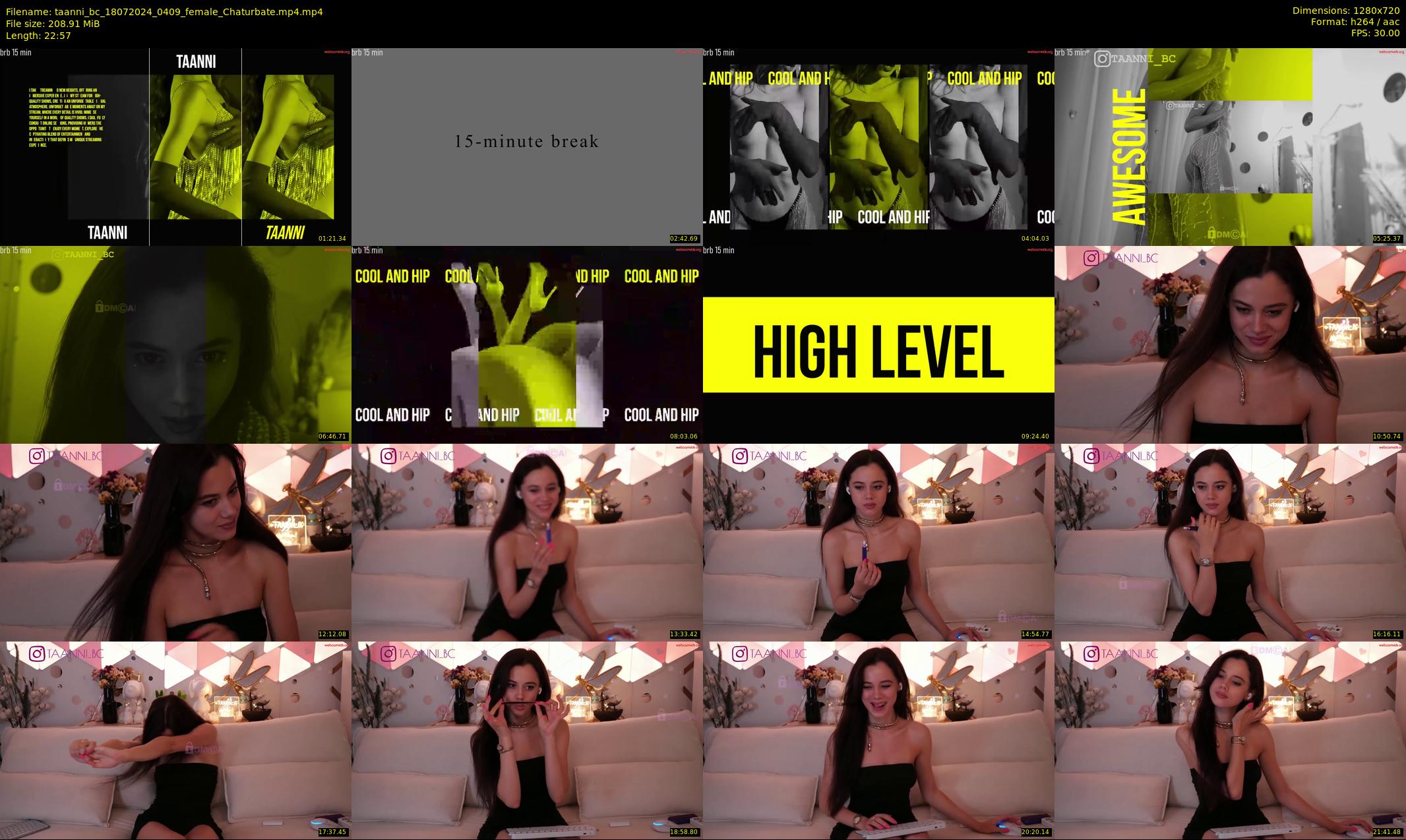 taanni_bc — 23 minute Chaturbate female cam show recording, 720p, Jul 18, 2024