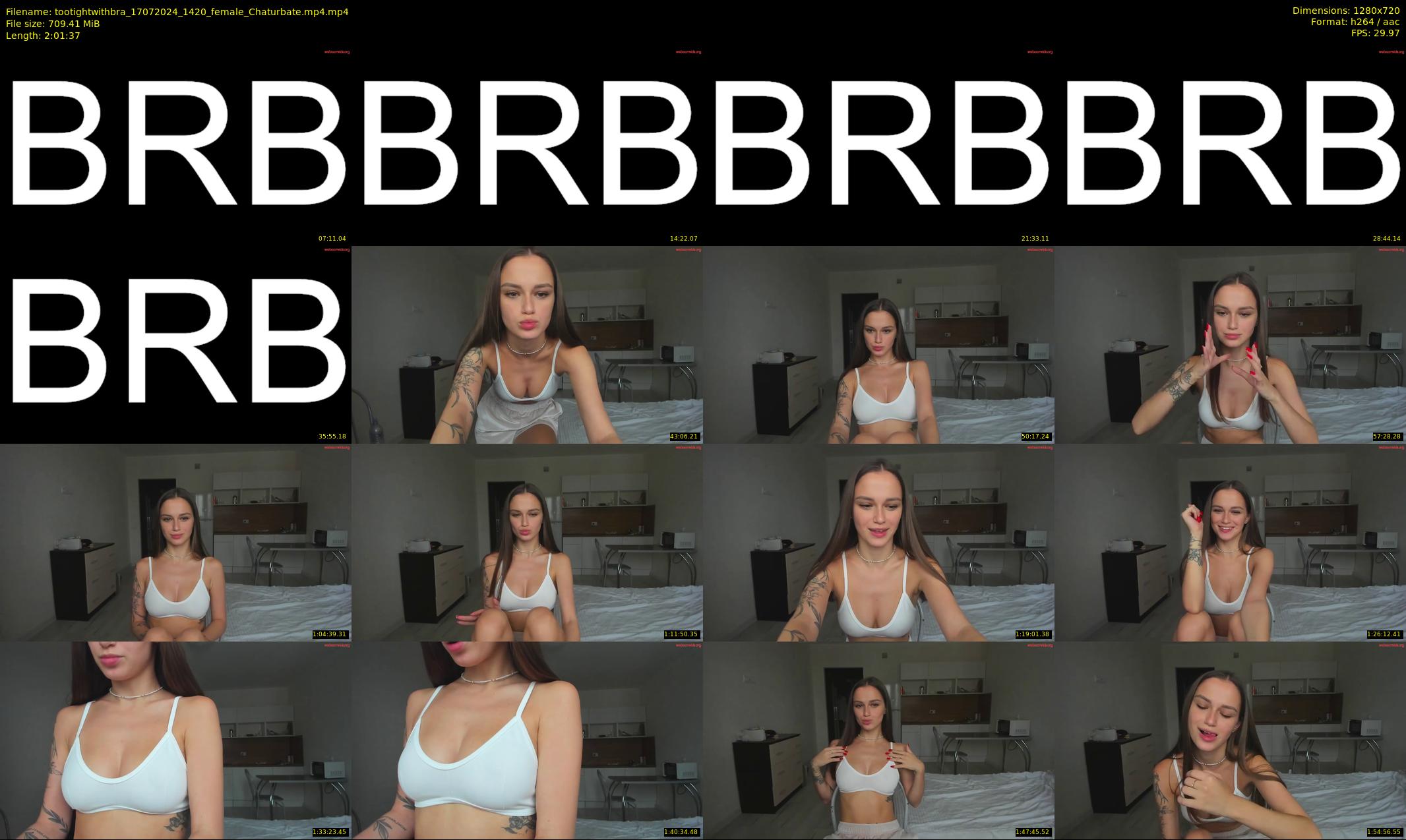 tootightwithbra — 122 minute Chaturbate female cam show recording, 720p, Jul 17, 2024