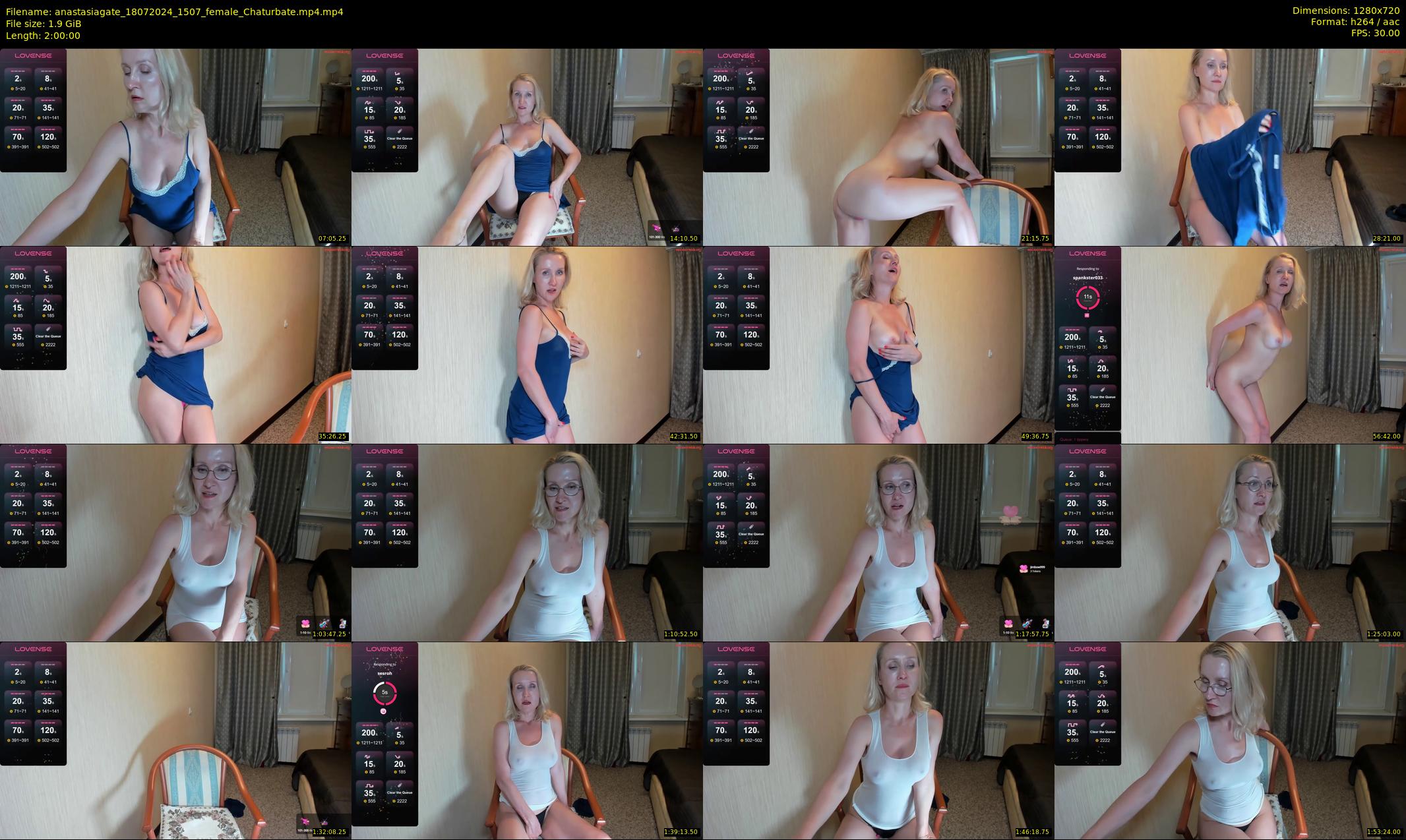 anastasiagate — 120 minute Chaturbate female cam show recording, 720p, Jul 18, 2024