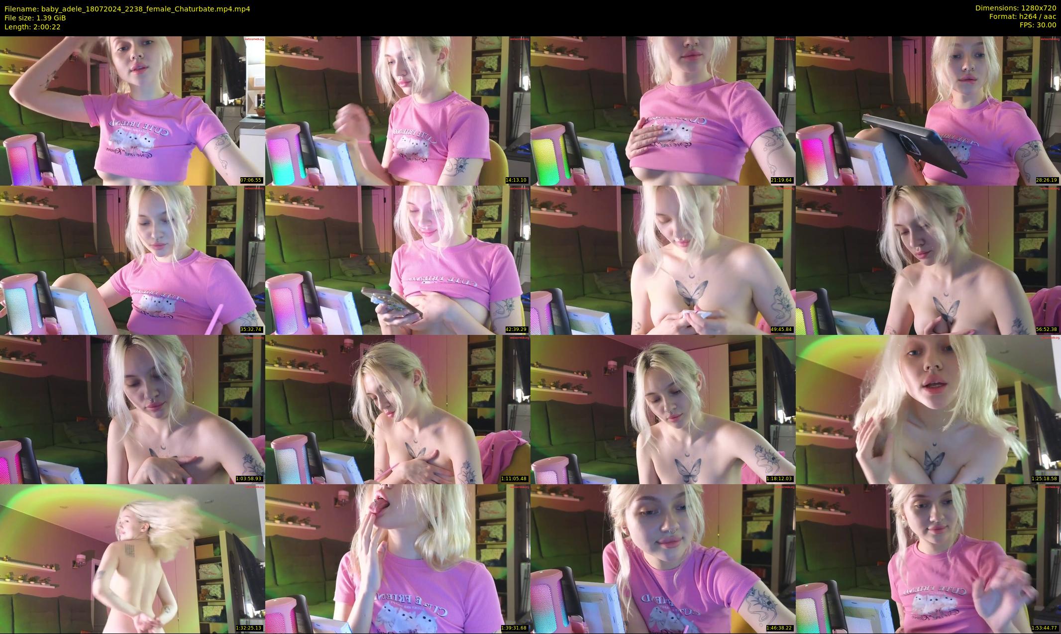 baby_adele — 121 minute Chaturbate female cam show recording, 720p, Jul 18, 2024