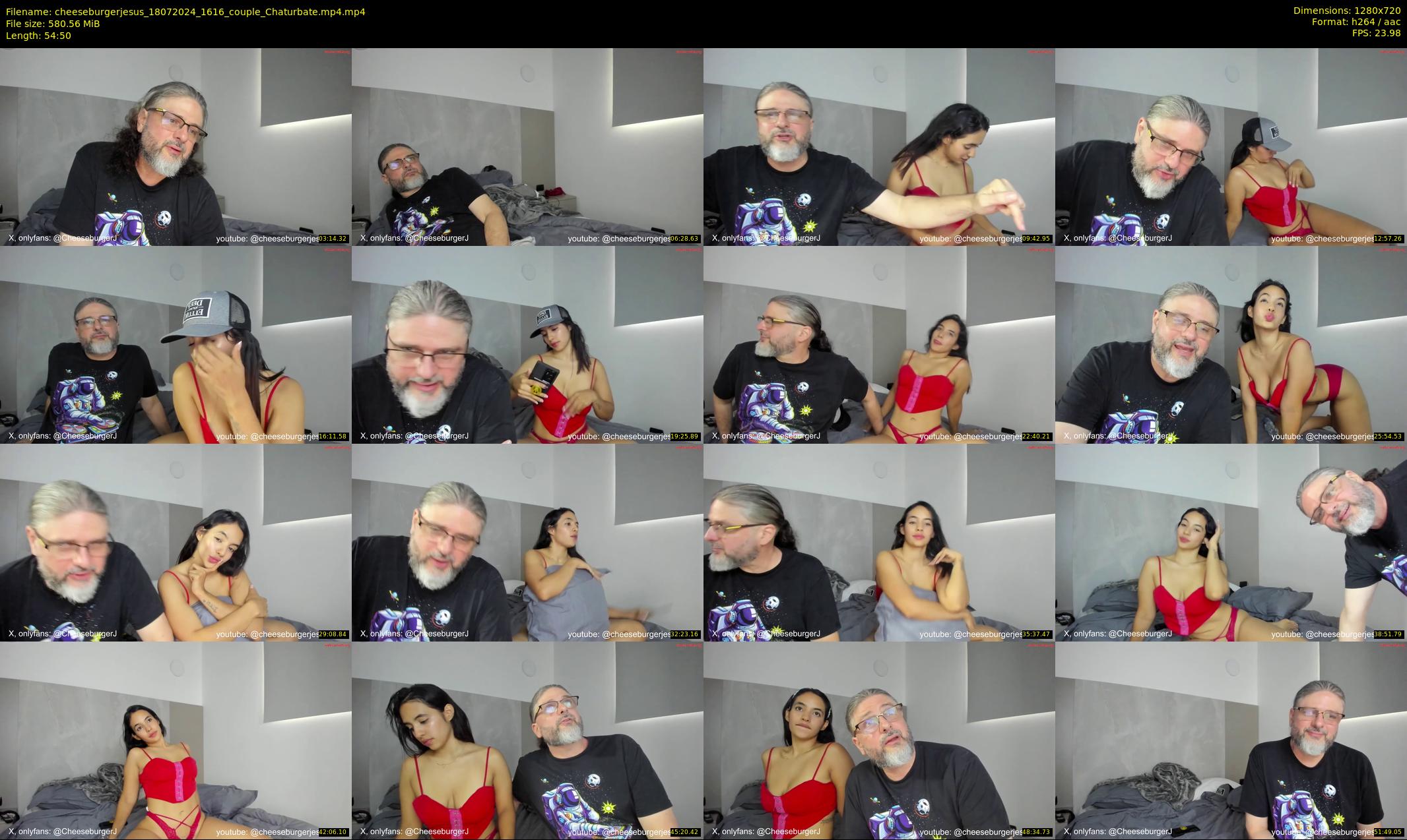 cheeseburgerjesus — 55 minute Chaturbate couple cam show recording, 720p, Jul 18, 2024