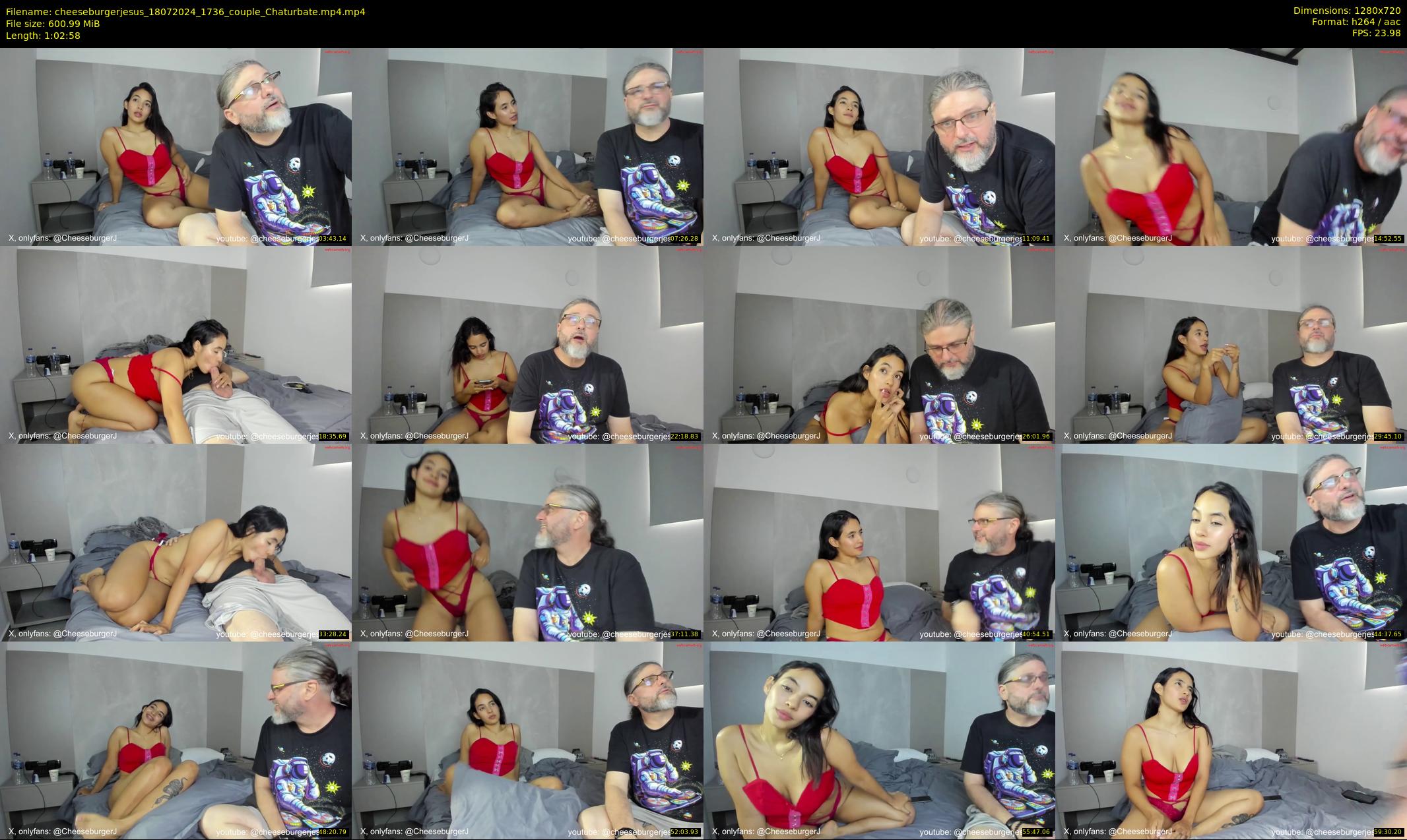 cheeseburgerjesus — 63 minute Chaturbate couple cam show recording, 720p, Jul 18, 2024