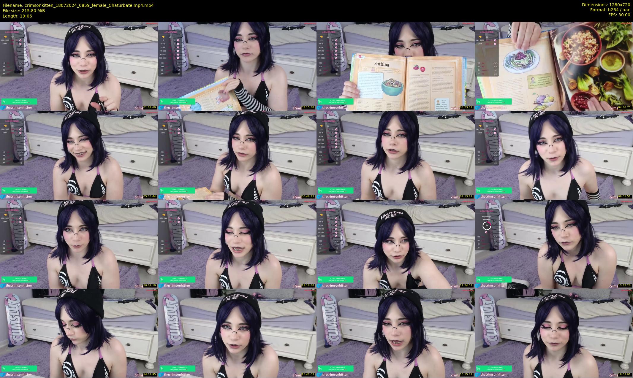 crimsonkitten — 20 minute Chaturbate female cam show recording, 720p, Jul 18, 2024