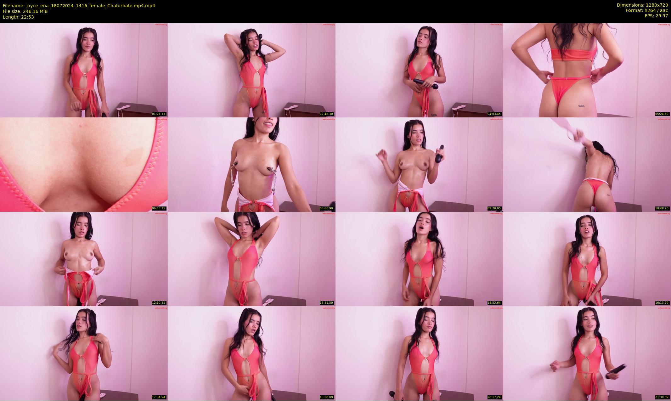 joyce_ena — 23 minute Chaturbate female cam show recording, 720p, Jul 18, 2024