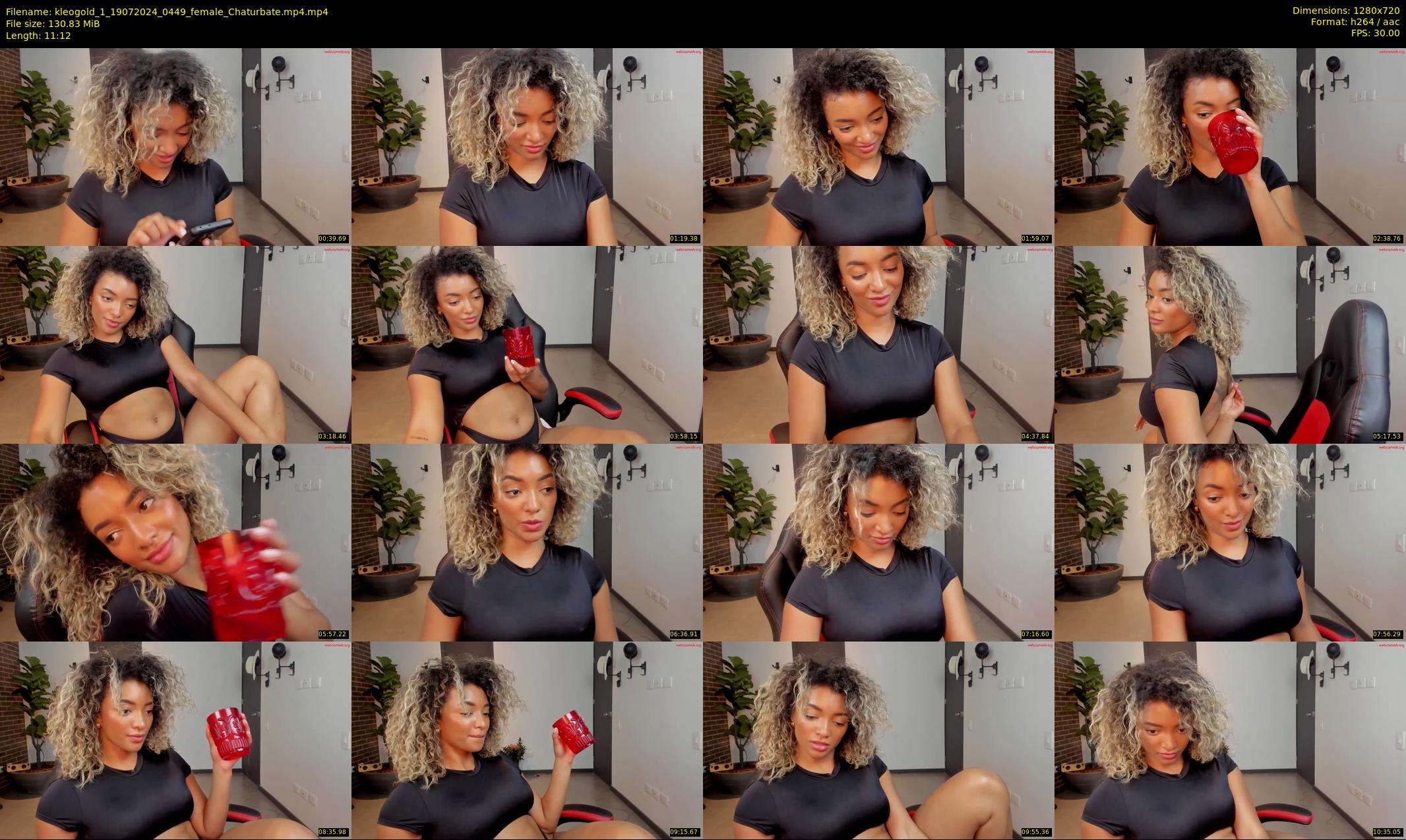 kleogold_1 — 12 minute Chaturbate female cam show recording, 720p, Jul 19, 2024