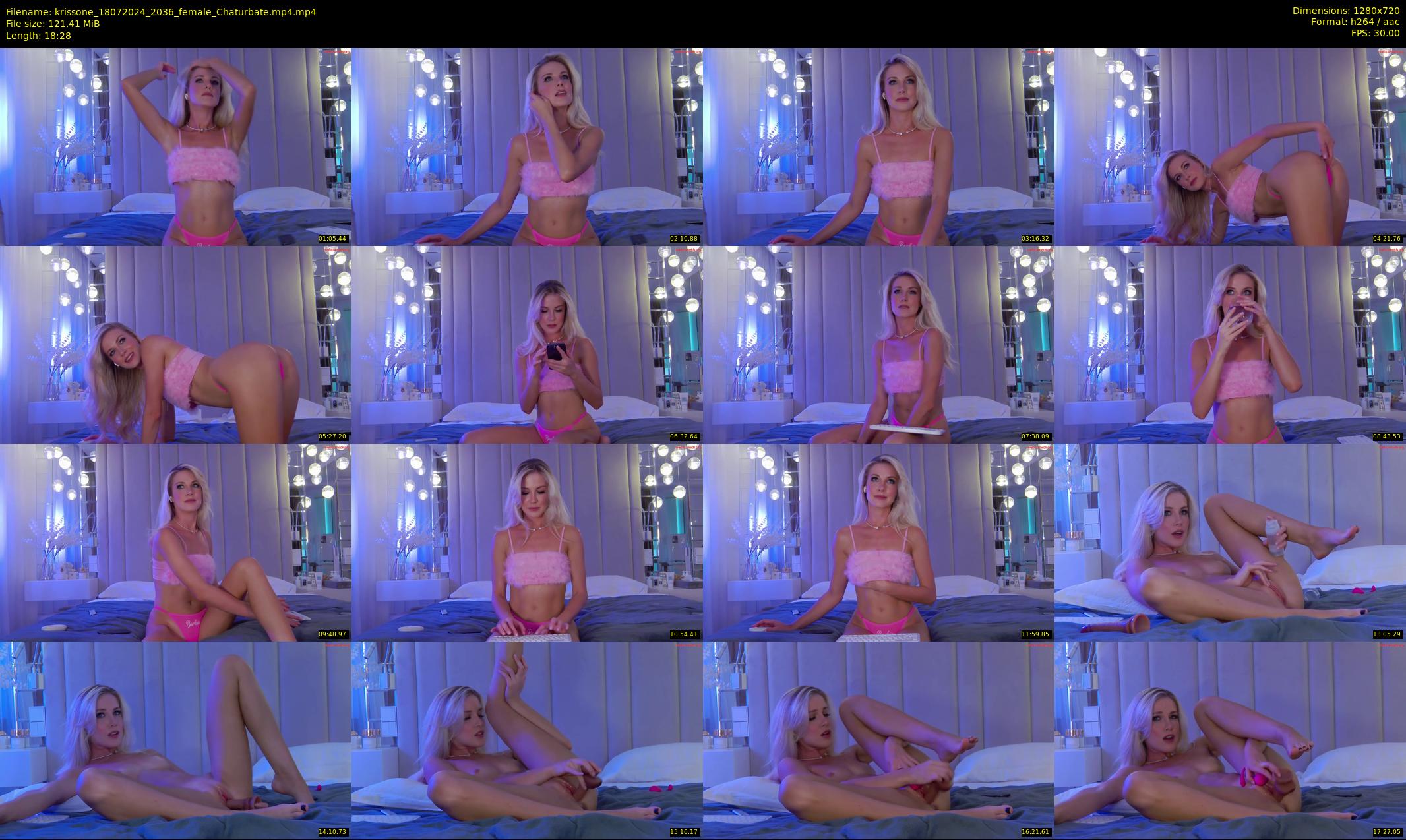 krissone — 19 minute Chaturbate female cam show recording, 720p, Jul 18, 2024