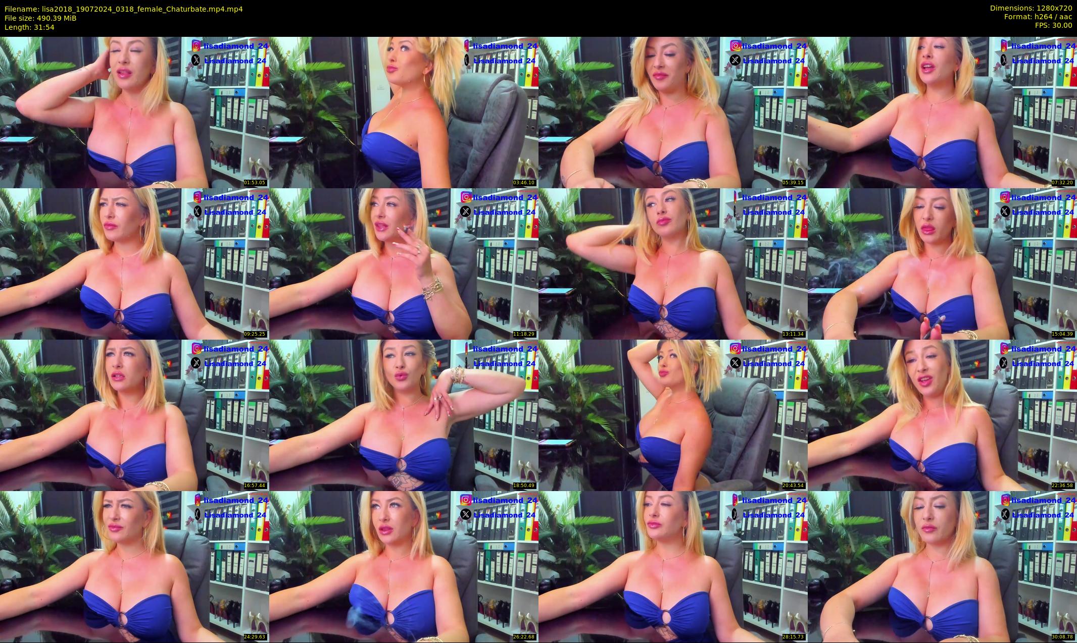lisa2018 — 32 minute Chaturbate female cam show recording, 720p, Jul 19, 2024