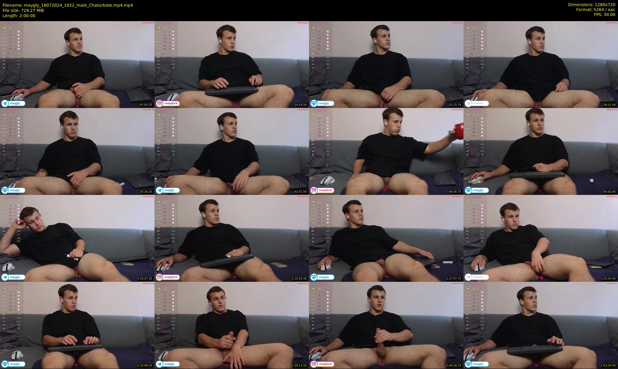 maygly — 120 minute Chaturbate male cam show recording, 720p, Jul 18, 2024