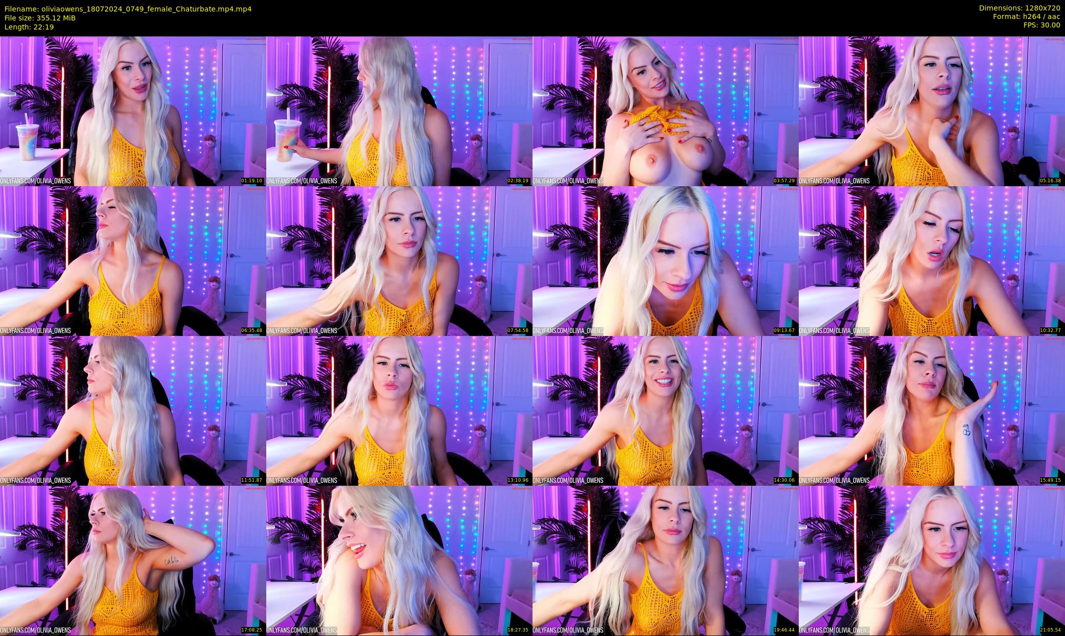 oliviaowens — 23 minute Chaturbate female cam show recording, 720p, Jul 18, 2024
