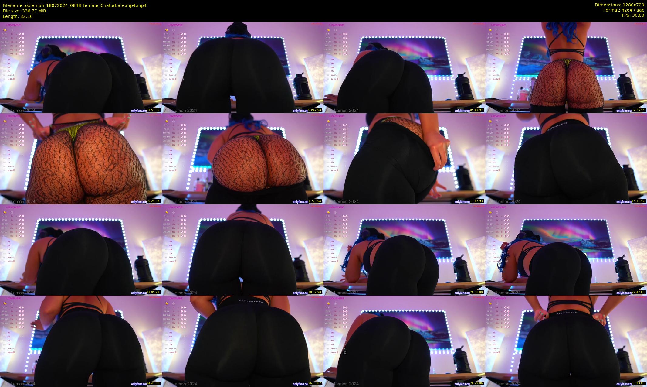 oxlemon — 33 minute Chaturbate female cam show recording, 720p, Jul 18, 2024
