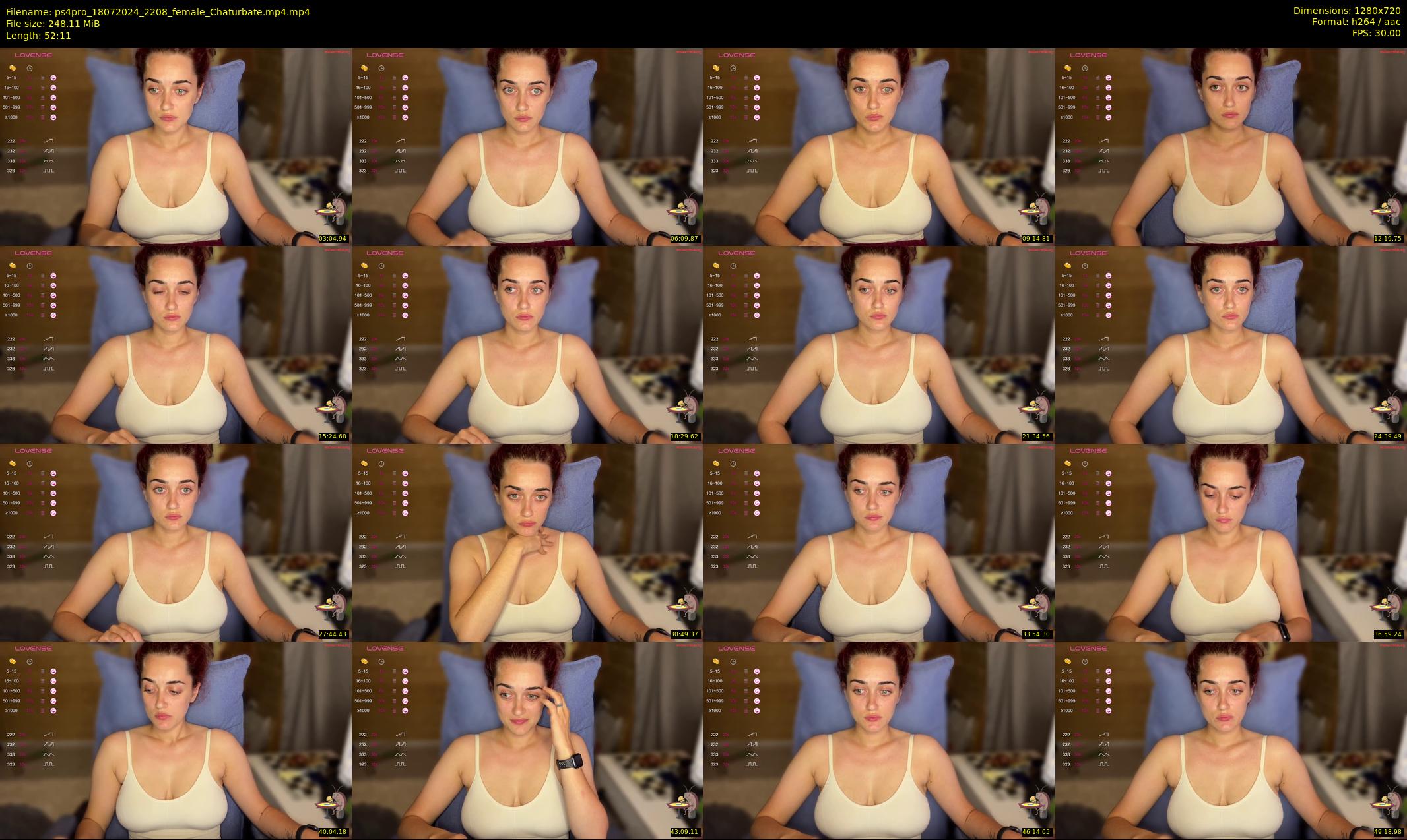 ps4pro — 53 minute Chaturbate female cam show recording, 720p, Jul 18, 2024