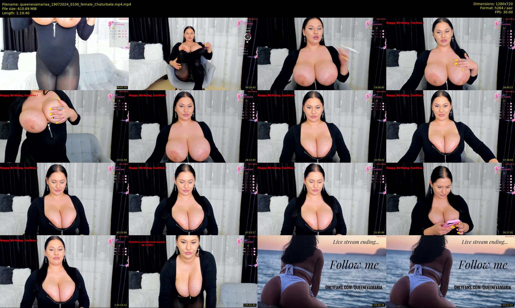 queenevamariaa — 80 minute Chaturbate female cam show recording, 720p, Jul 19, 2024