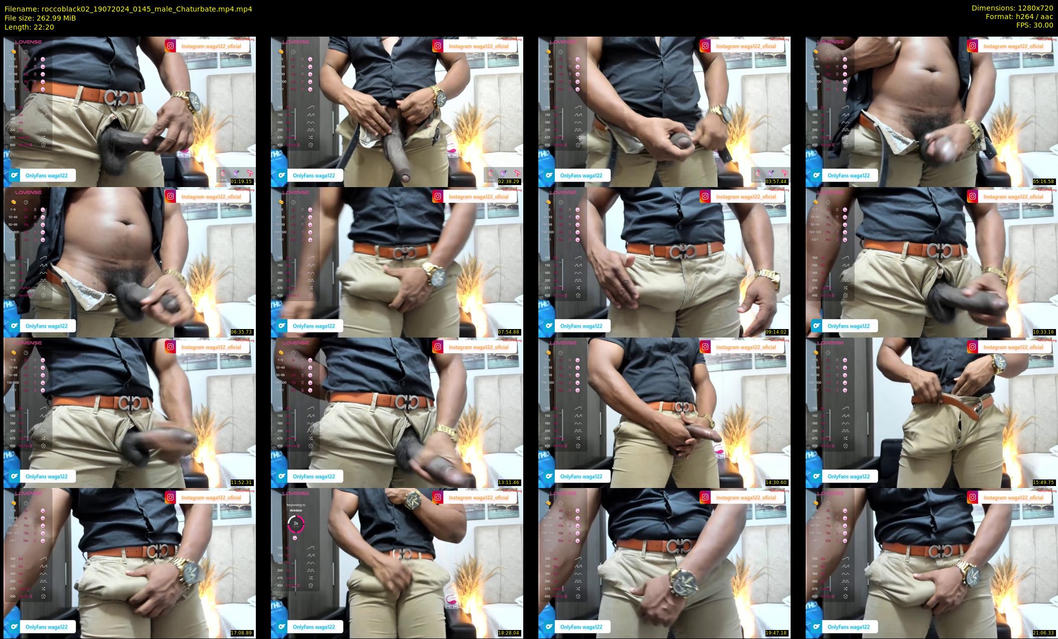 roccoblack02 — 23 minute Chaturbate male cam show recording, 720p, Jul 19, 2024