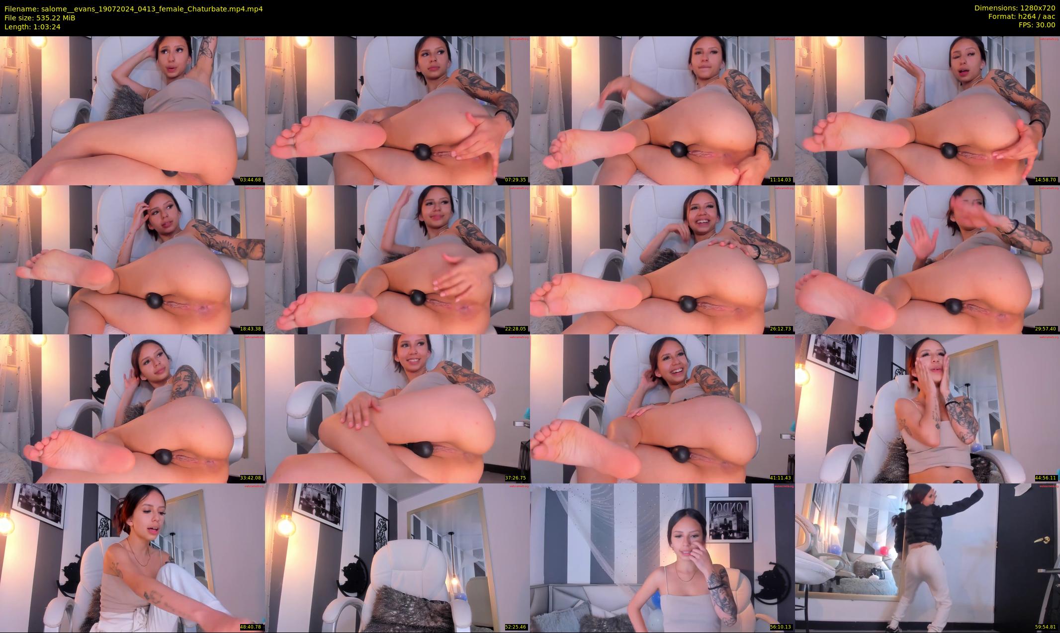 salome__evans — 64 minute Chaturbate female cam show recording, 720p, Jul 19, 2024