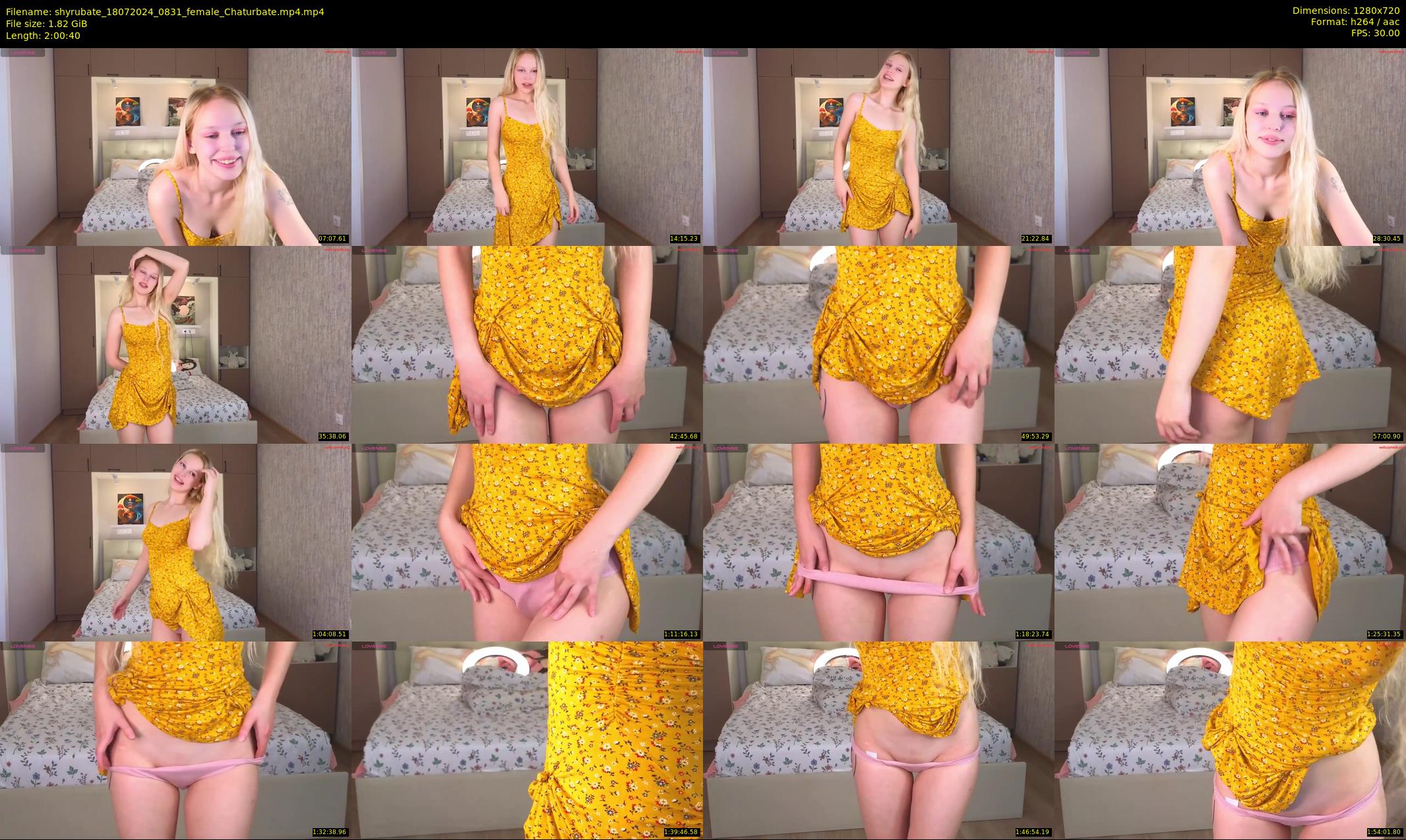 shyrubate — 121 minute Chaturbate female cam show recording, 720p, Jul 18, 2024