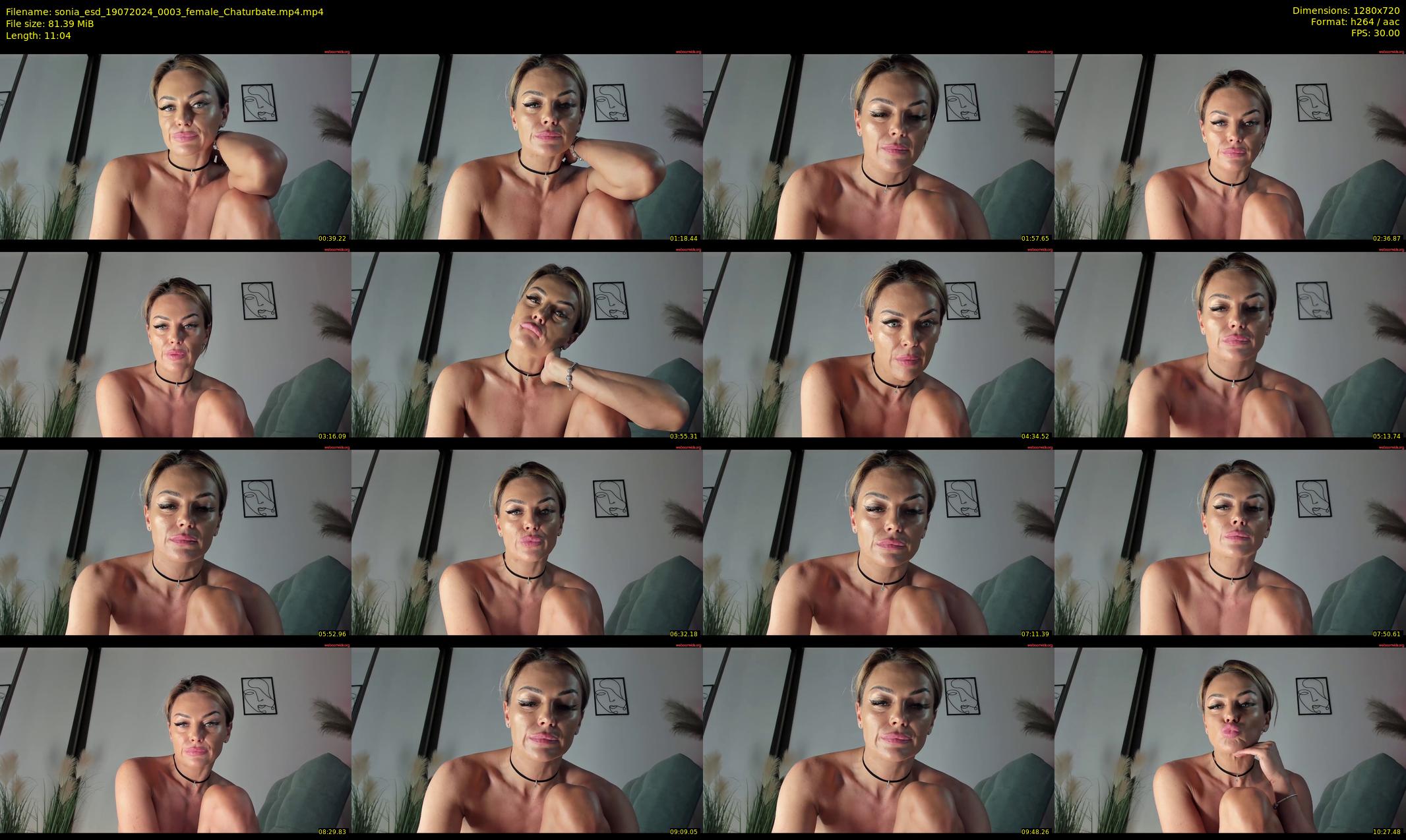 sonia_esd — 12 minute Chaturbate female cam show recording, 720p, Jul 19, 2024