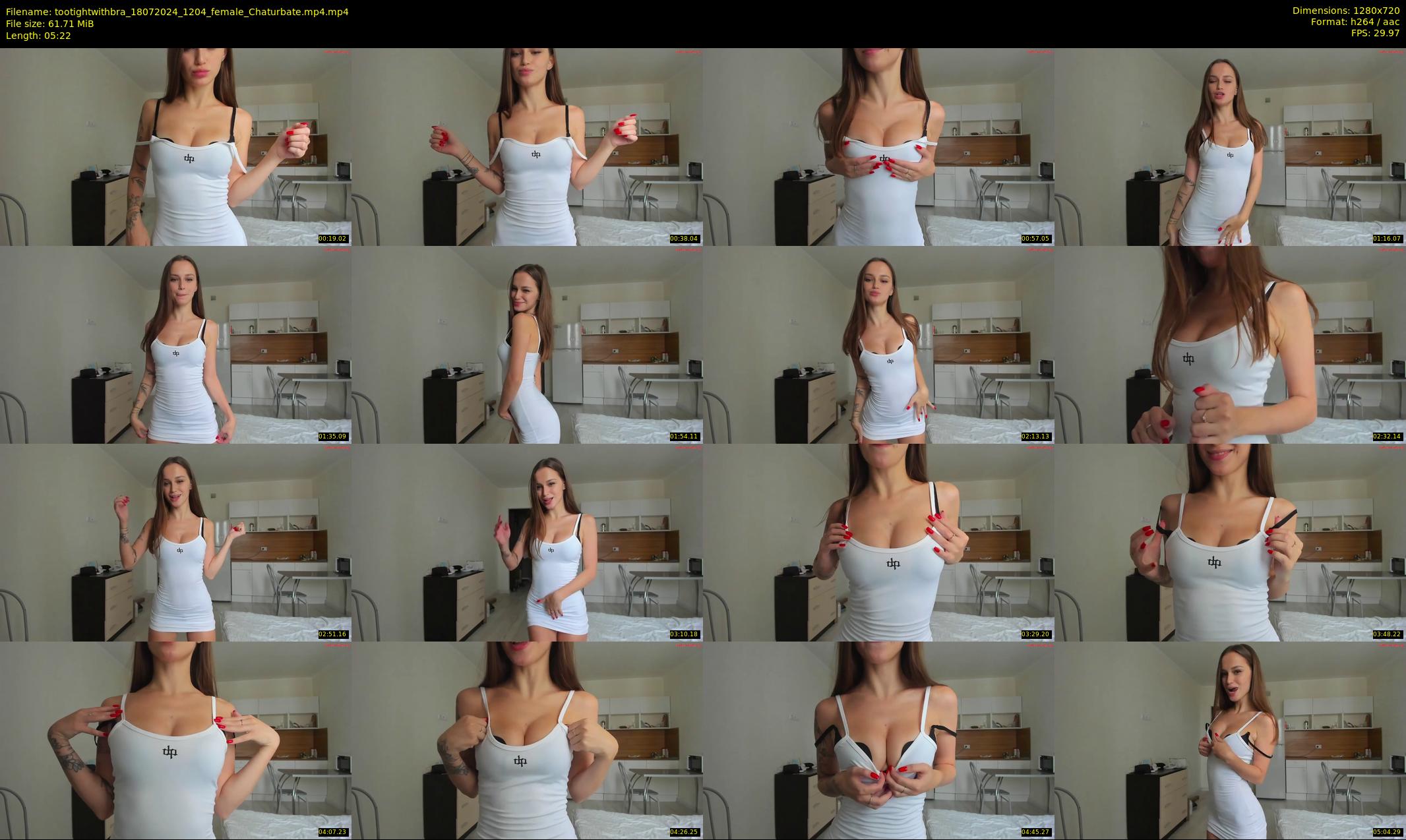 tootightwithbra — 6 minute Chaturbate female cam show recording, 720p, Jul 18, 2024