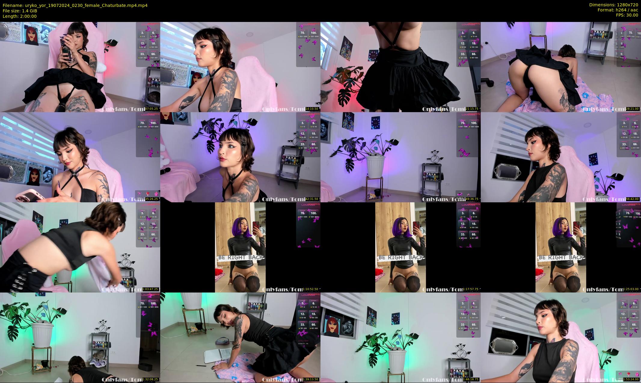 uryko_yor — 120 minute Chaturbate female cam show recording, 720p, Jul 19, 2024