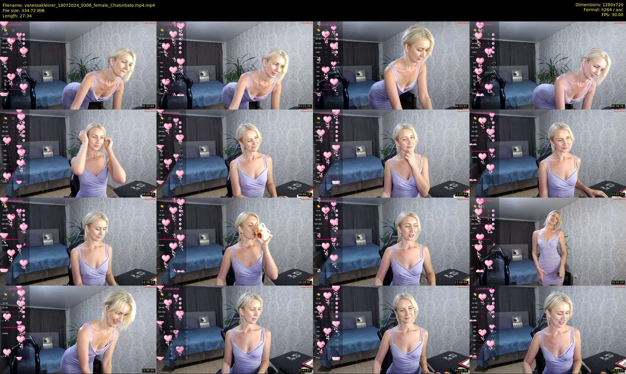 vanessakleiner — 28 minute Chaturbate female cam show recording, 720p, Jul 19, 2024