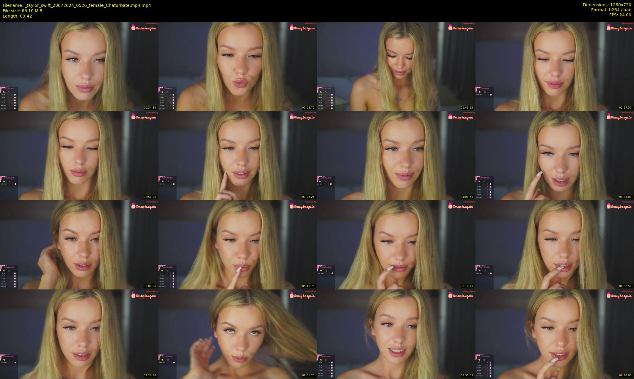 _taylor_swift — 10 minute Chaturbate female cam show recording, 720p, Jul 20, 2024