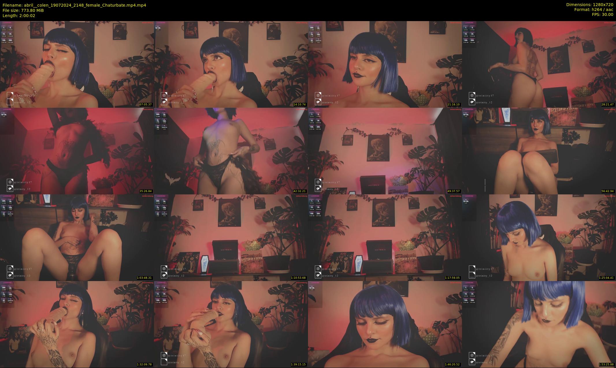 abril__colen — 121 minute Chaturbate female cam show recording, 720p, Jul 19, 2024