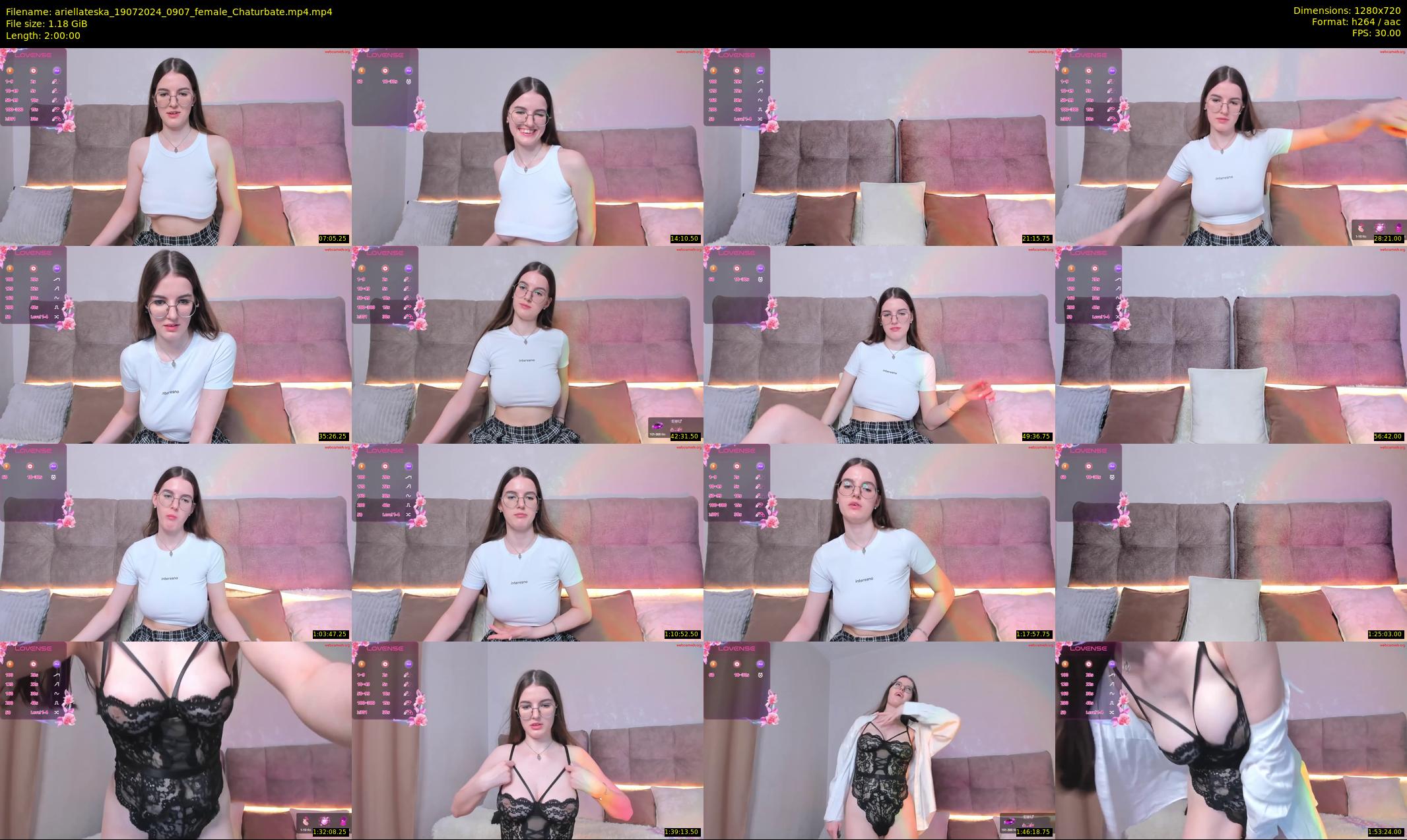 ariellateska — 120 minute Chaturbate female cam show recording, 720p, Jul 19, 2024