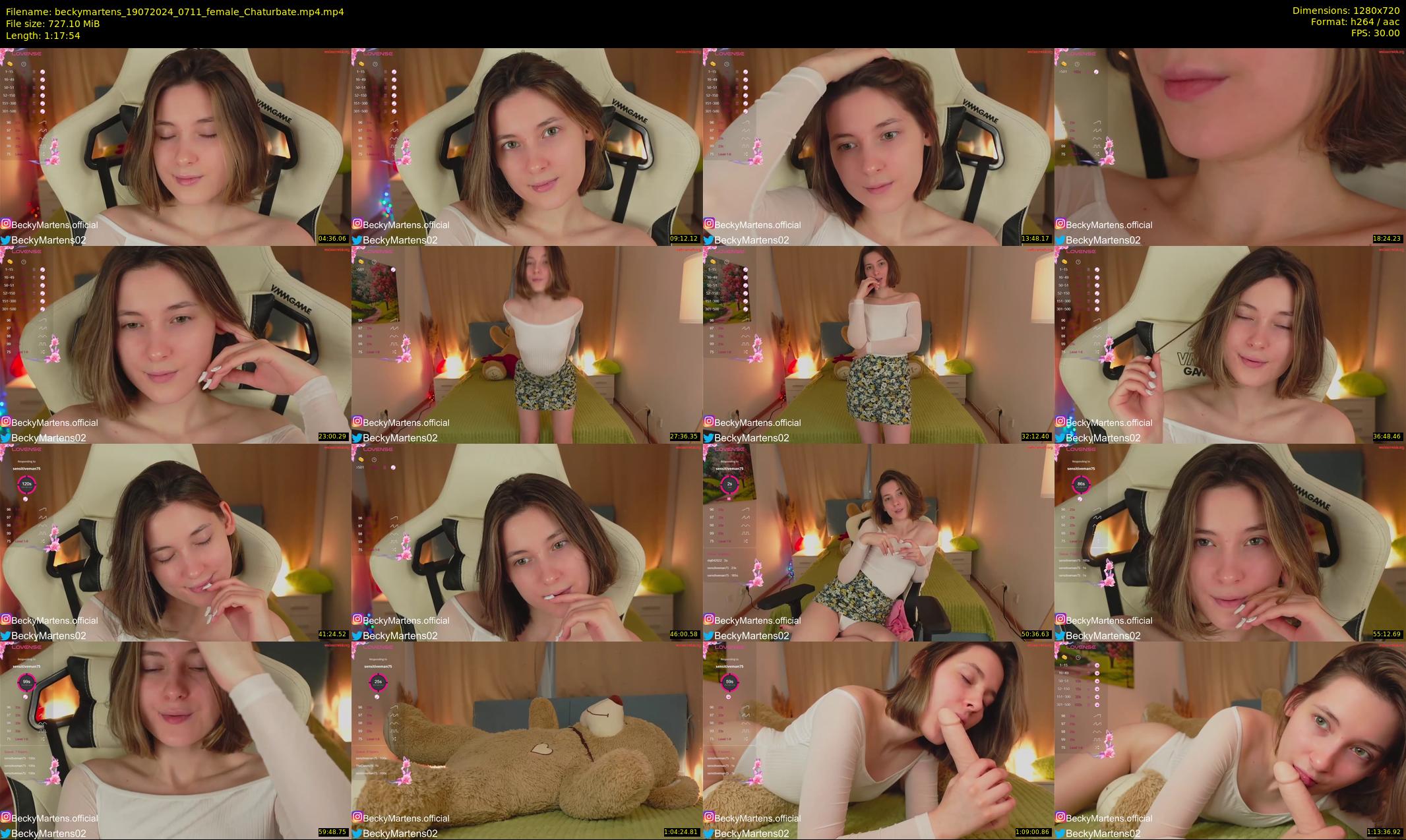 beckymartens — 78 minute Chaturbate female cam show recording, 720p, Jul 19, 2024