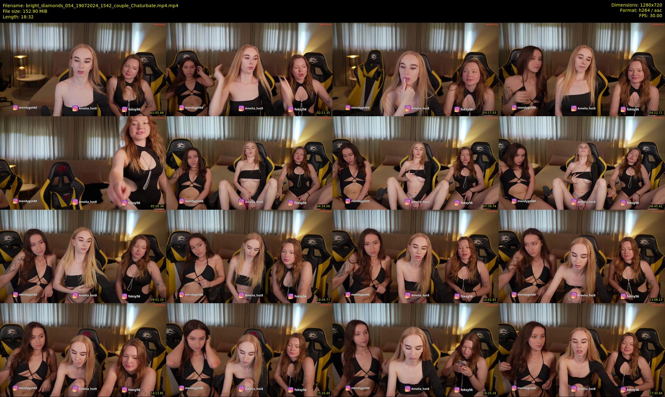 bright_diamonds_054 — 19 minute Chaturbate couple cam show recording, 720p, Jul 19, 2024