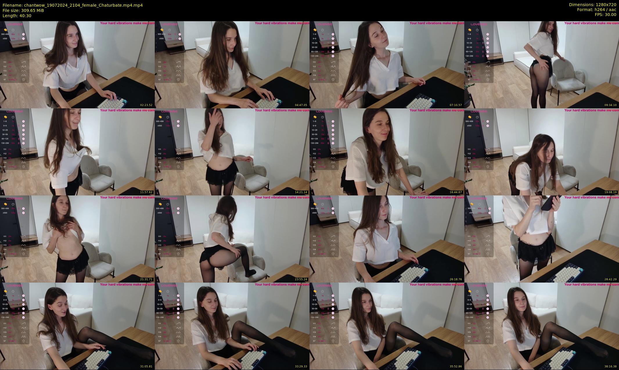 chantwow — 41 minute Chaturbate female cam show recording, 720p, Jul 19, 2024