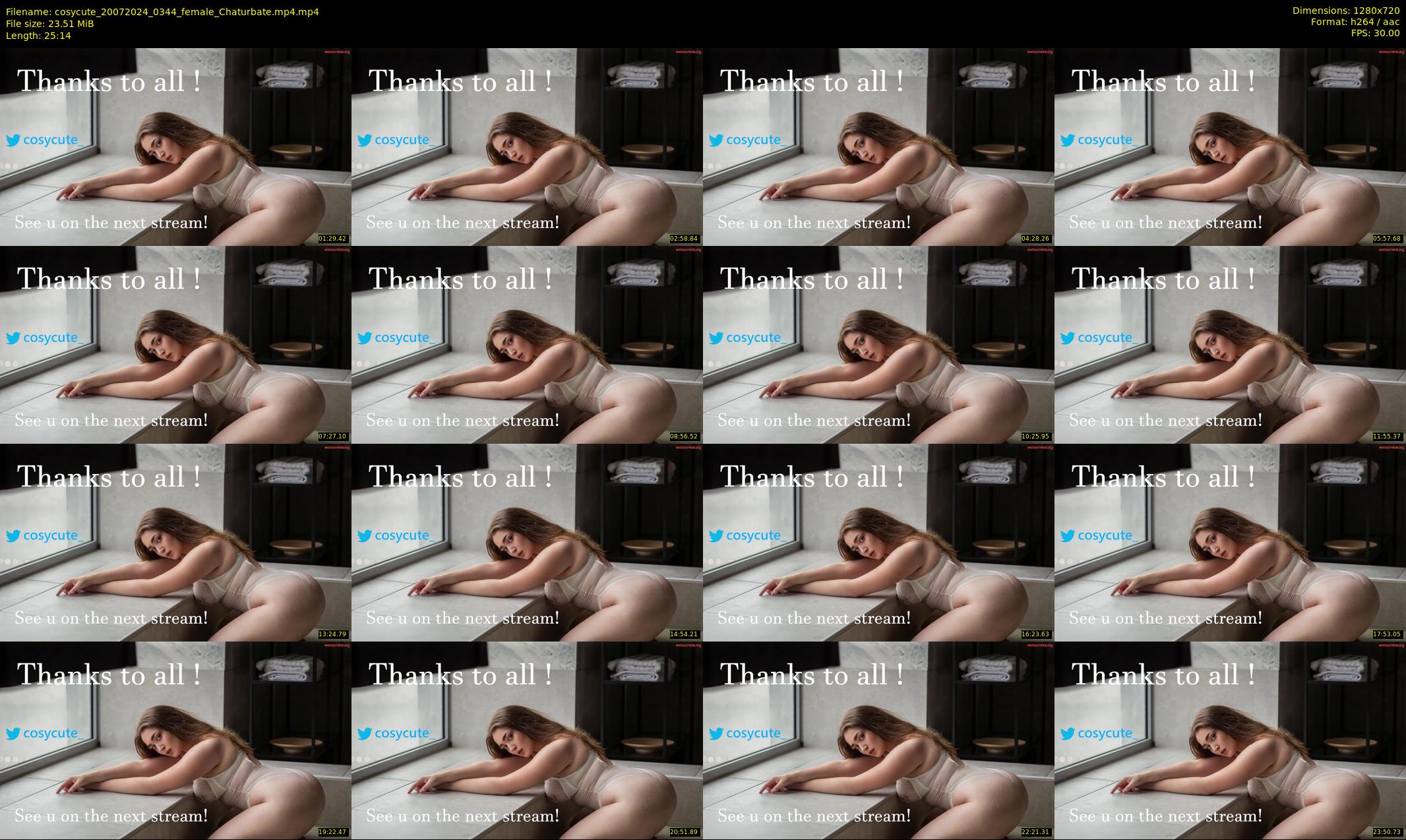 cosycute — 26 minute Chaturbate female cam show recording, 720p, Jul 20, 2024