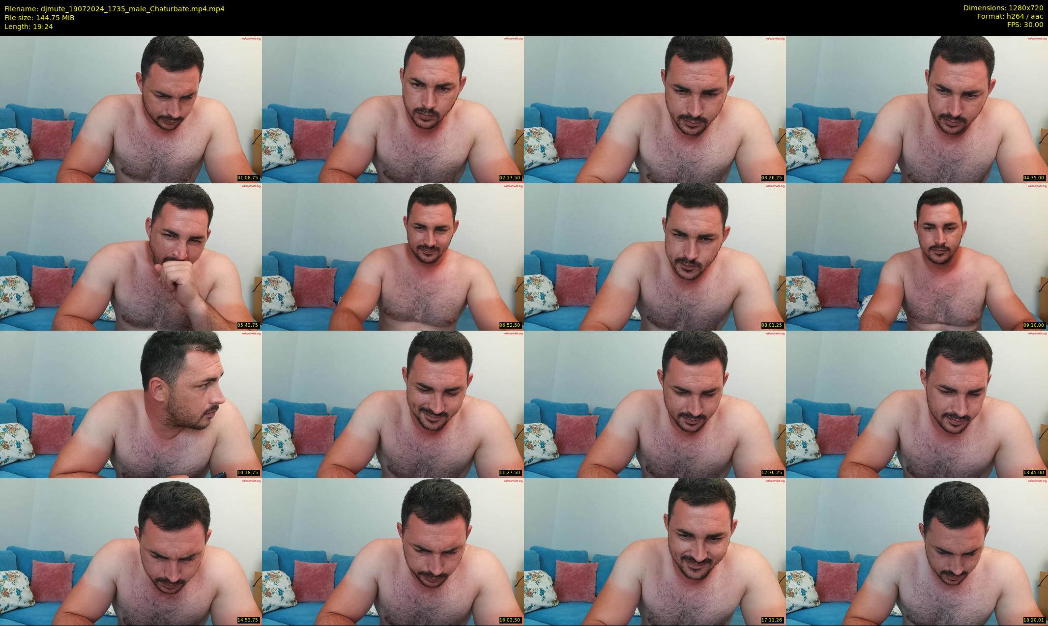 djmute — 20 minute Chaturbate male cam show recording, 720p, Jul 19, 2024