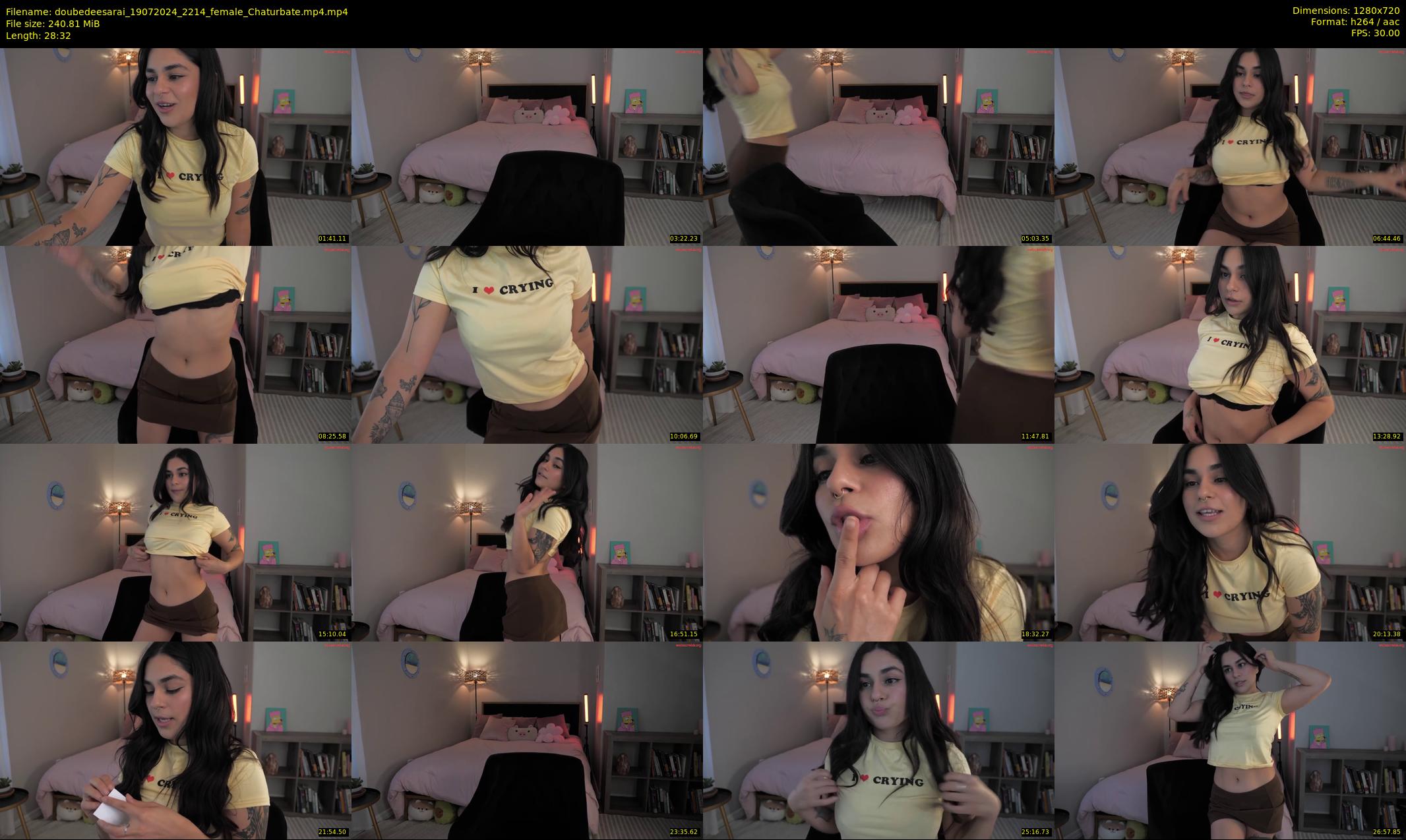 doubedeesarai — 29 minute Chaturbate female cam show recording, 720p, Jul 19, 2024