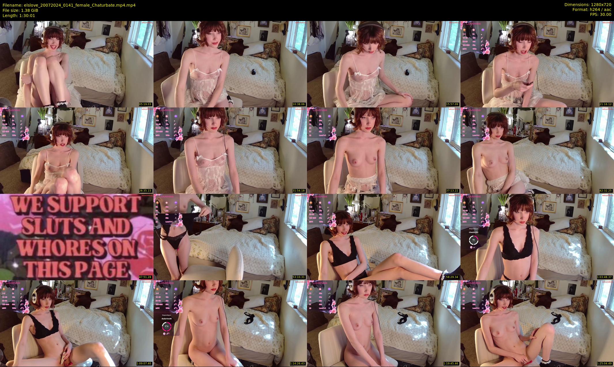 elslove — 91 minute Chaturbate female cam show recording, 720p, Jul 20, 2024