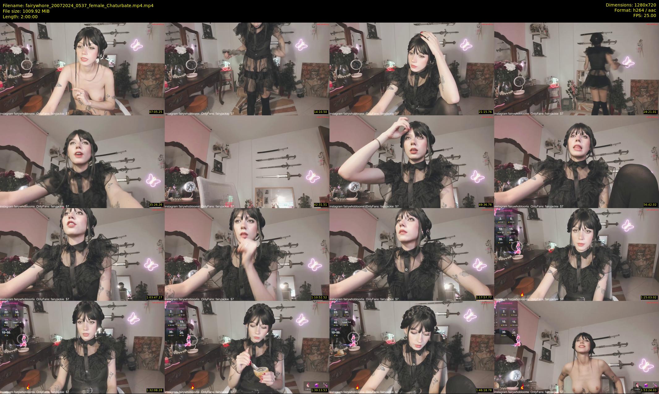 fairywhore — 120 minute Chaturbate female cam show recording, 720p, Jul 20, 2024