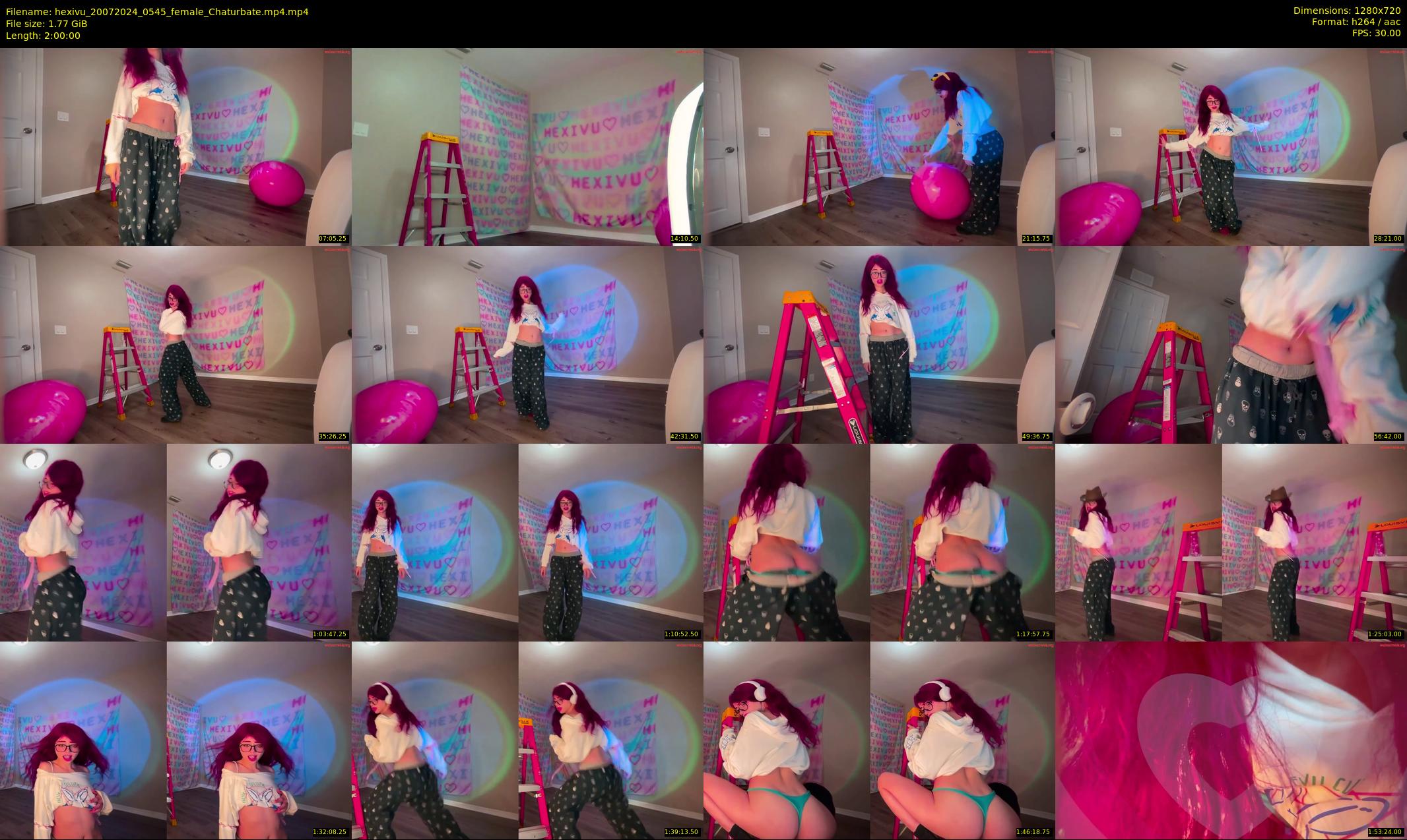 hexivu — 120 minute Chaturbate female cam show recording, 720p, Jul 20, 2024