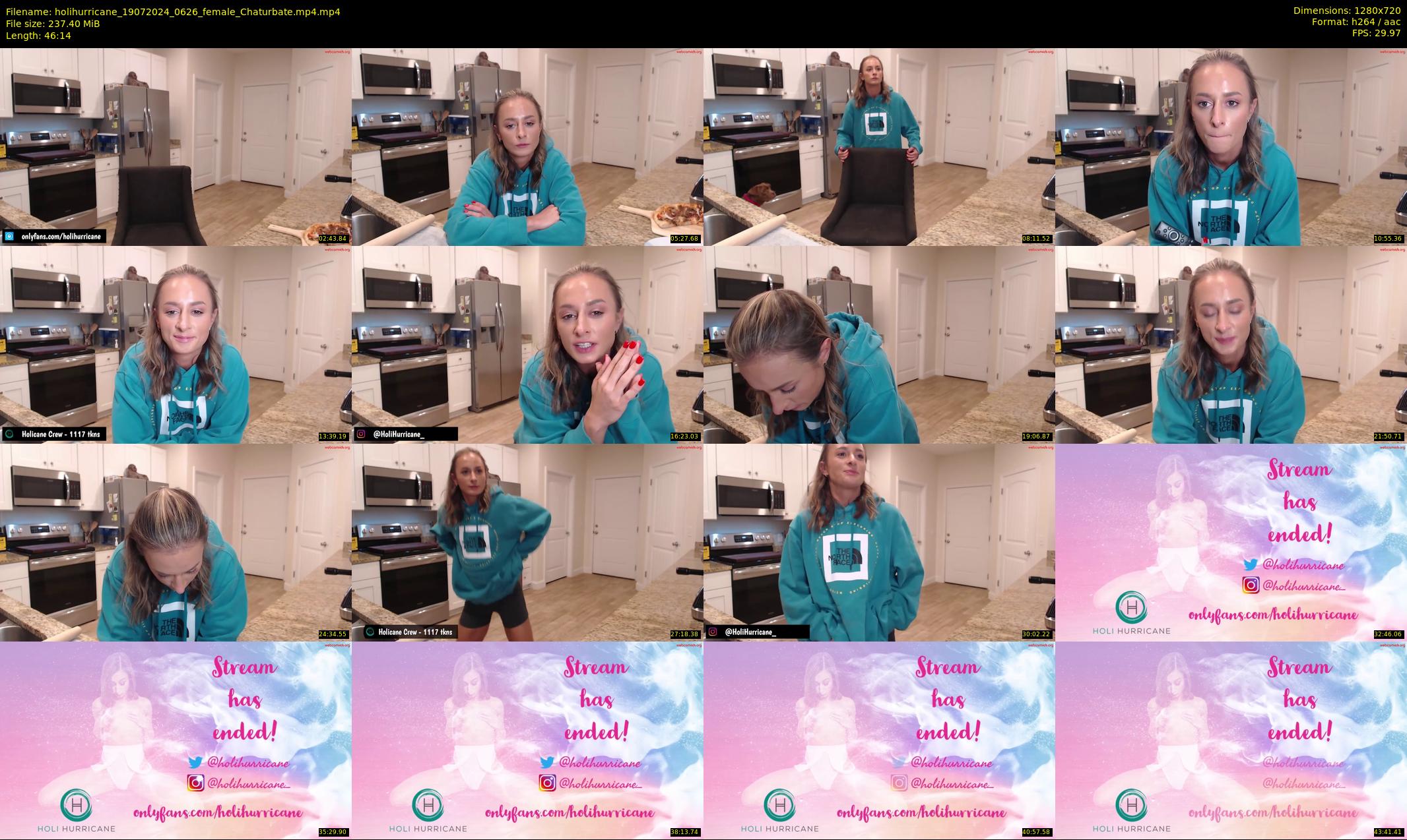 holihurricane — 47 minute Chaturbate female cam show recording, 720p, Jul 19, 2024
