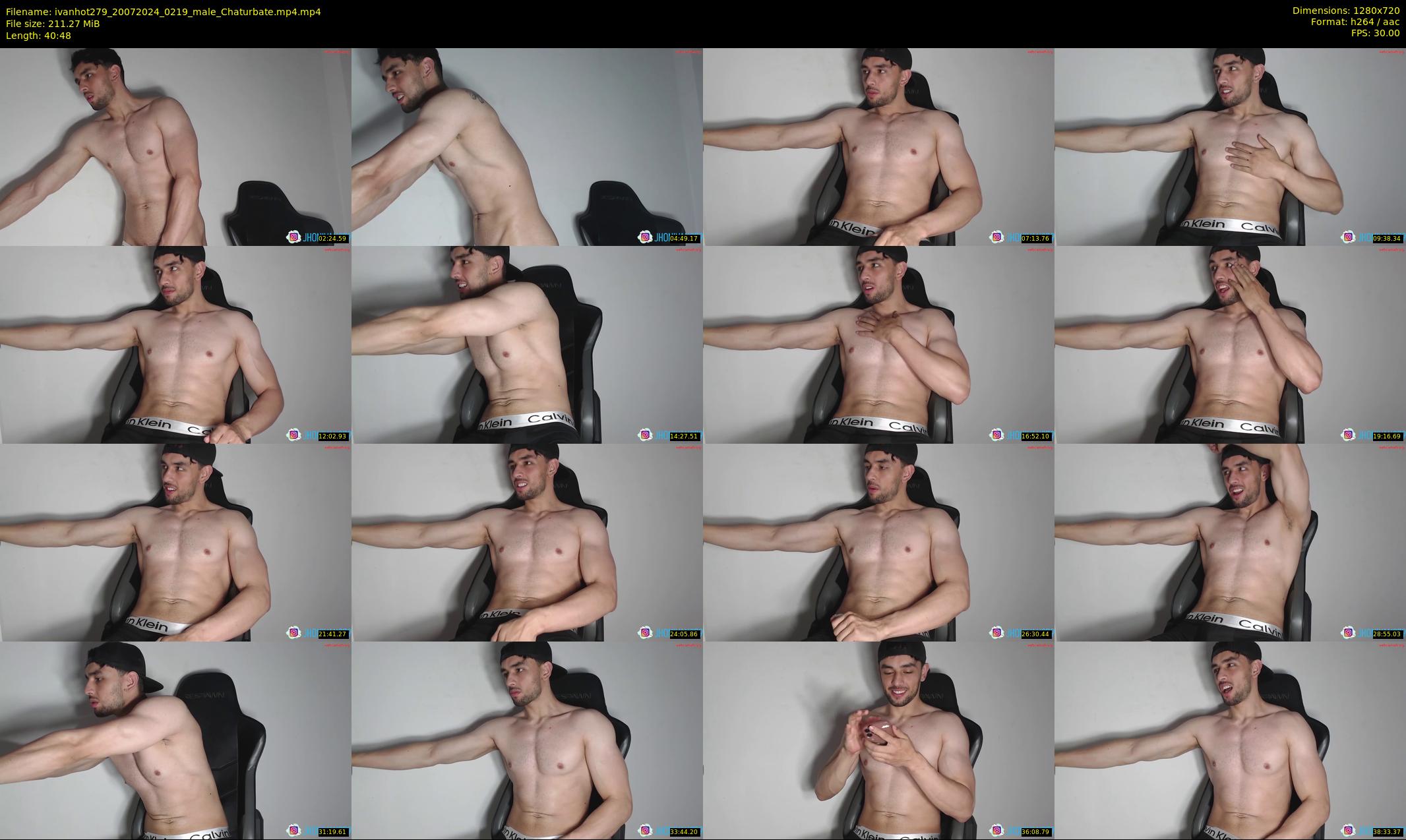 ivanhot279 — 41 minute Chaturbate male cam show recording, 720p, Jul 20, 2024