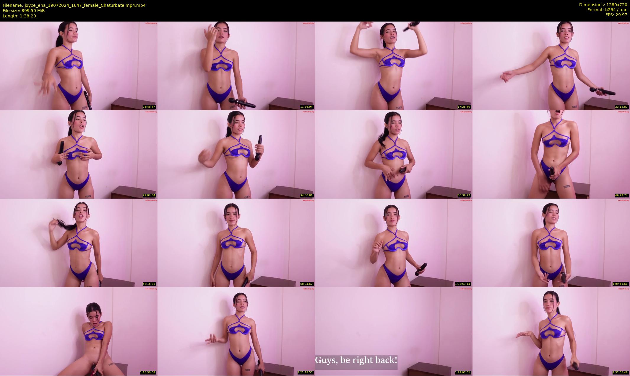 joyce_ena — 99 minute Chaturbate female cam show recording, 720p, Jul 19, 2024